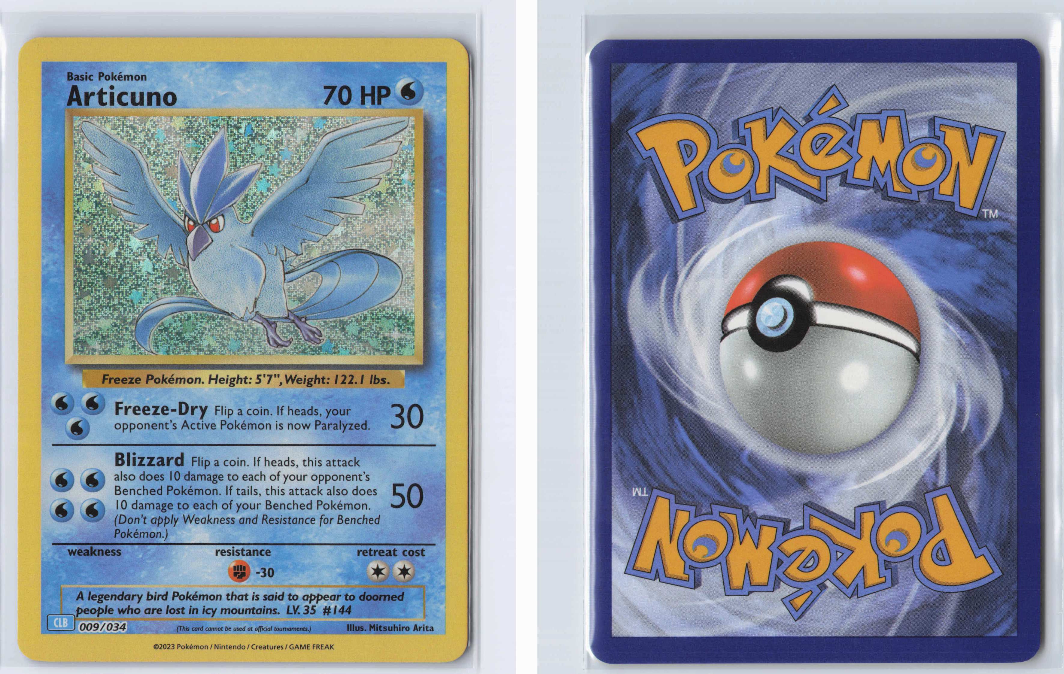 (#009/034) Articuno [Trading Card Game Classic]