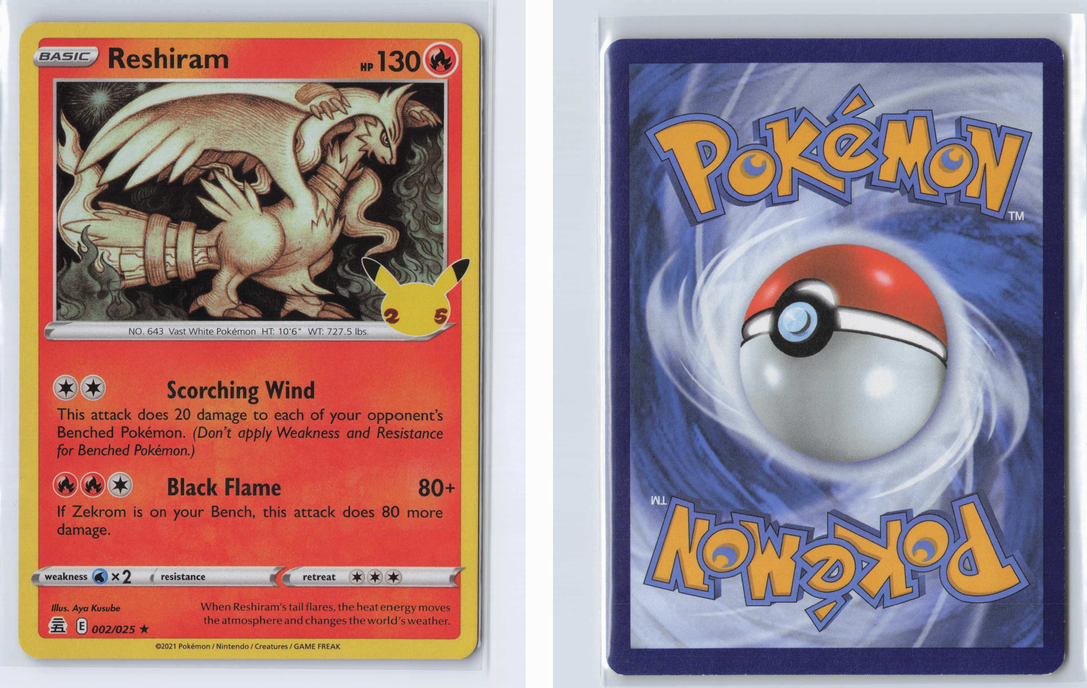 (#002/025) Reshiram [Celebrations]