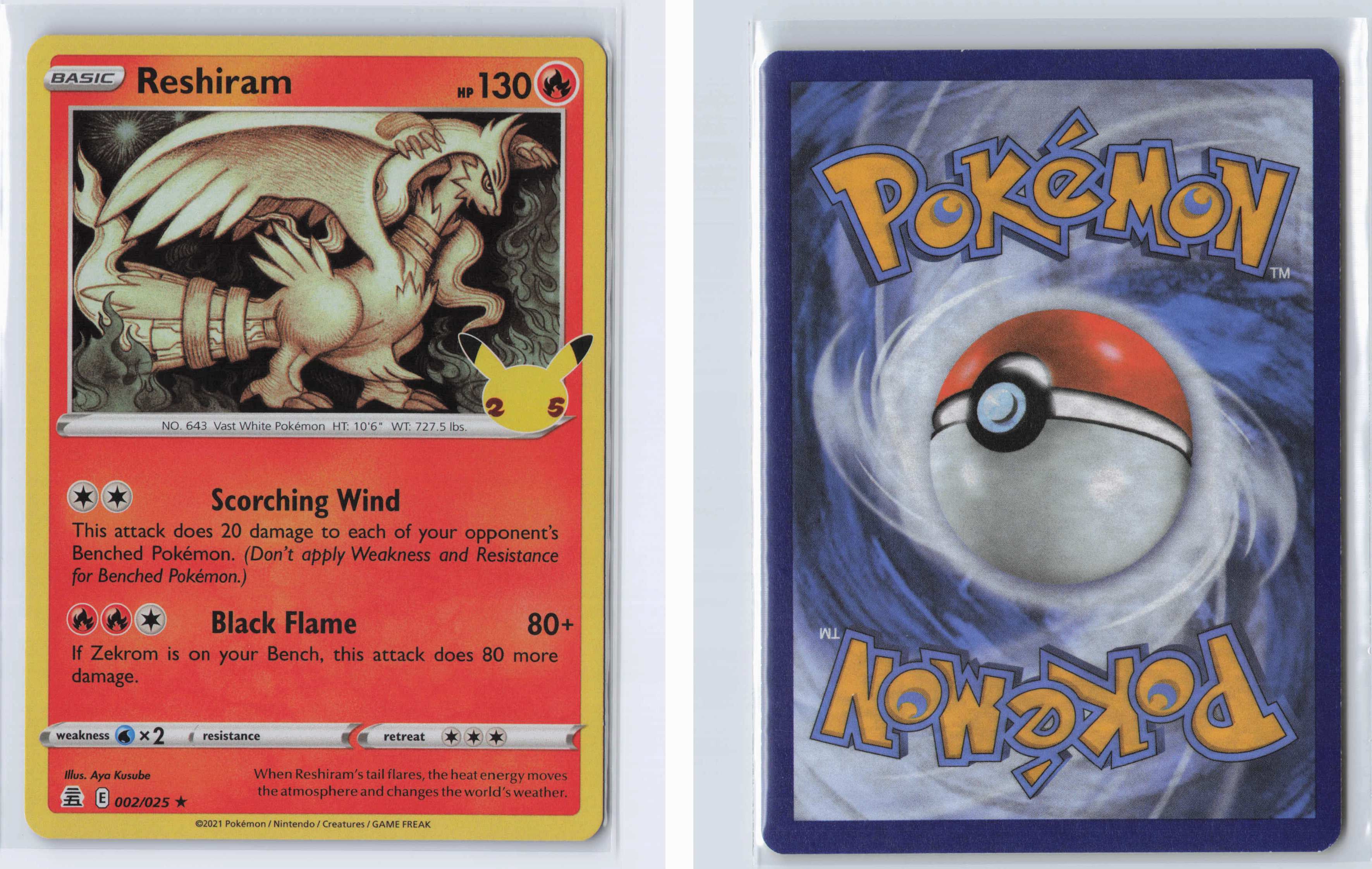 (#002/025) Reshiram [Celebrations]