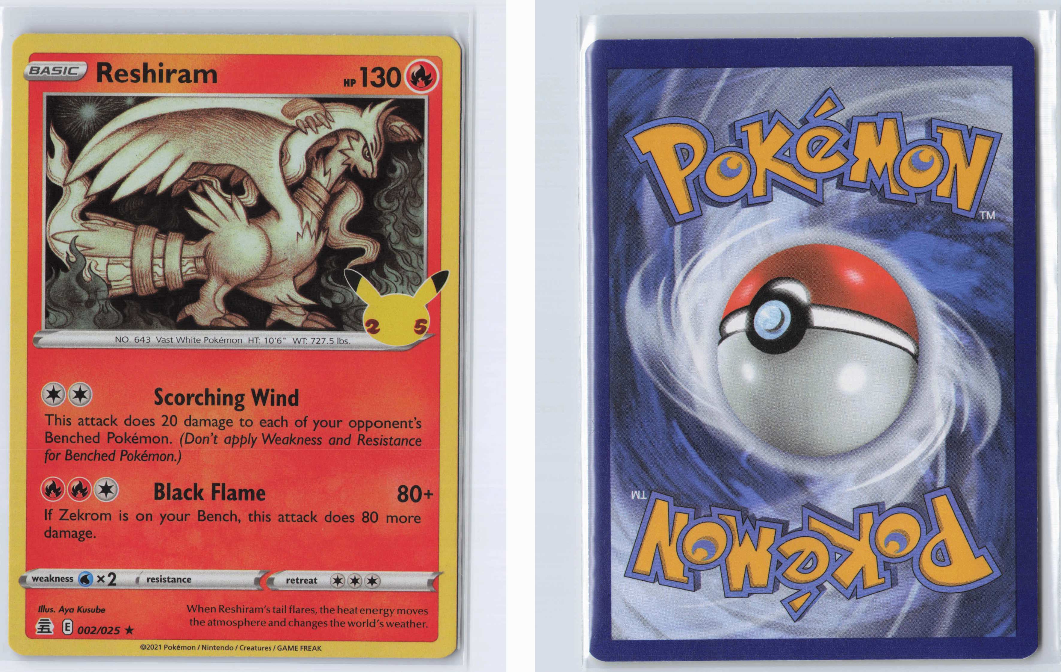 (#002/025) Reshiram [Celebrations]