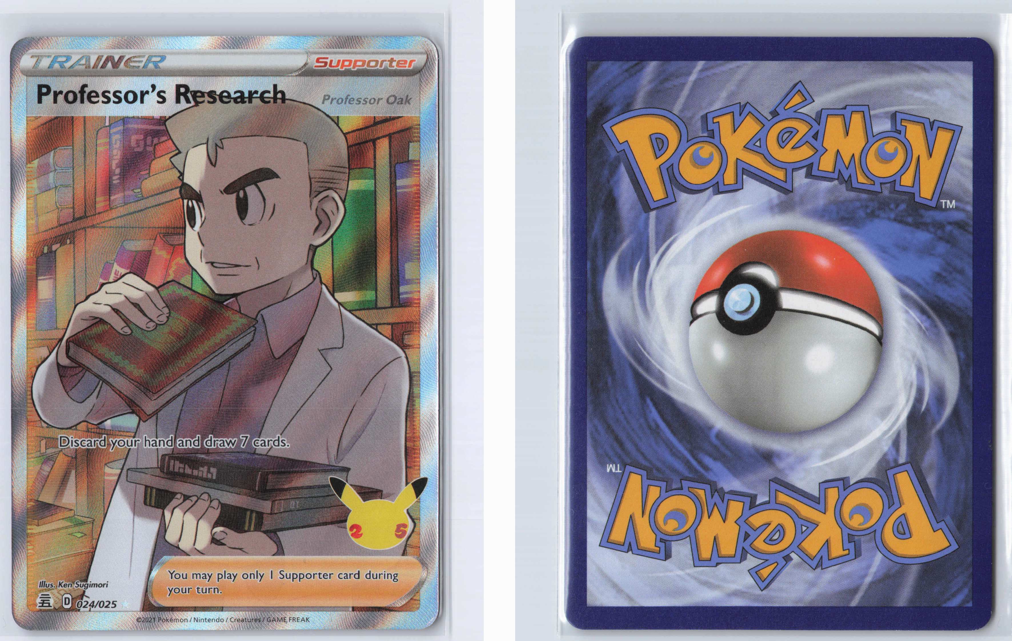 (#024/025) Professor's Research (Full Art) [Celebrations]