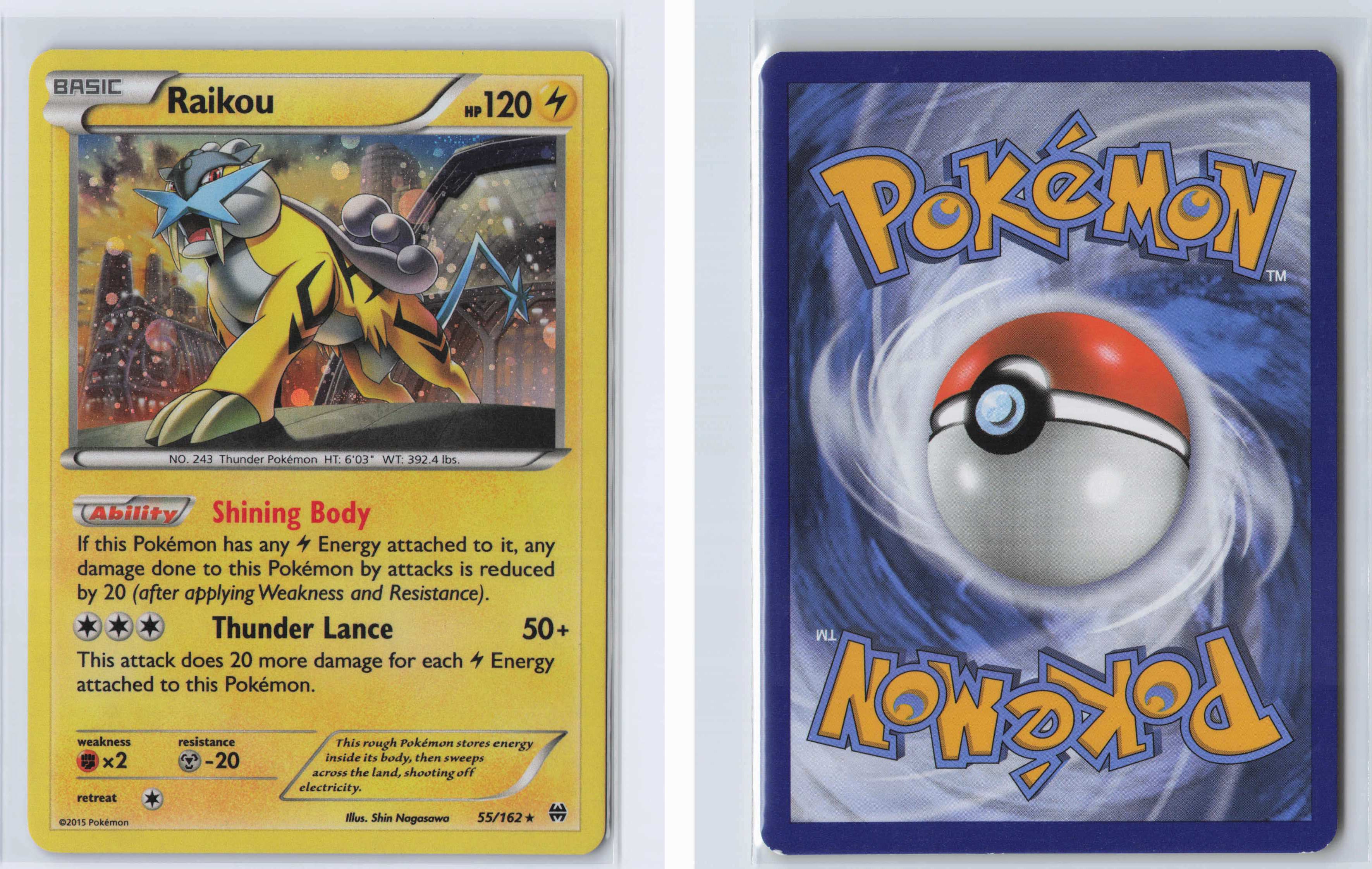 (#055/162) Raikou - (Cosmos Holo) [Blister Exclusives]