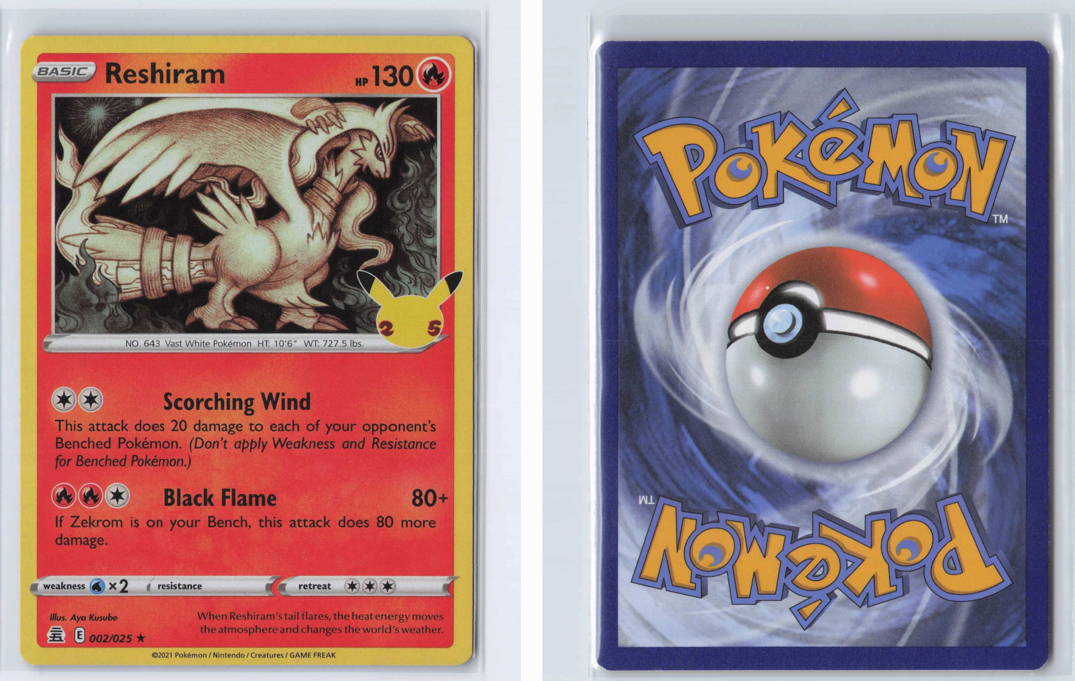 (#002/025) Reshiram [Celebrations]