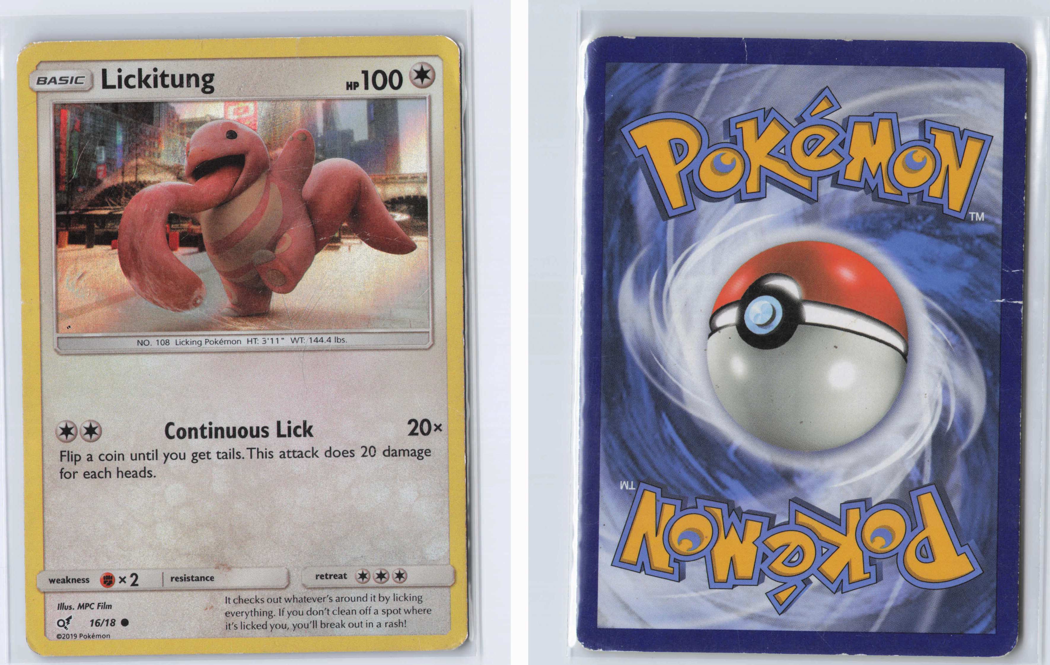 (#16/18) Lickitung (Holo Common) [Detective Pikachu]
