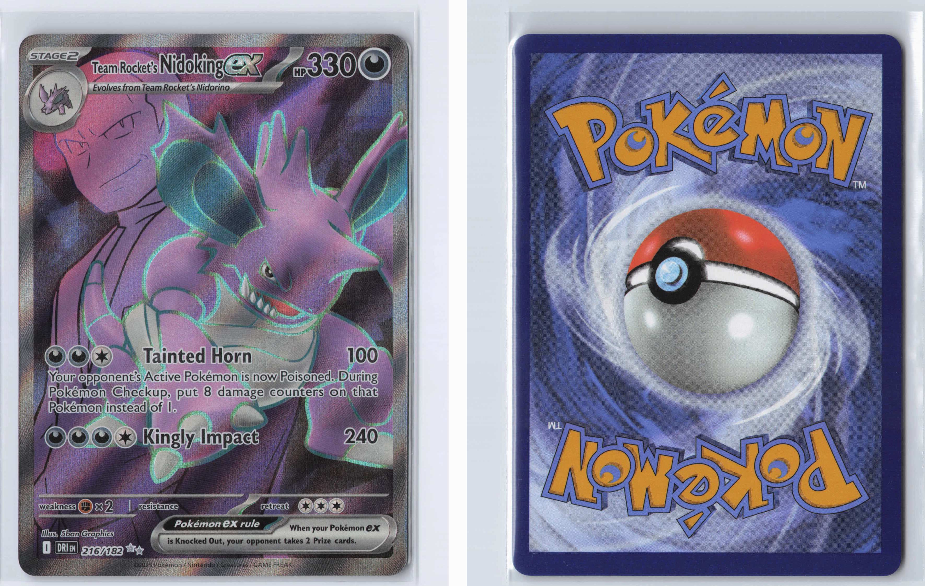 (#216/182) Team Rocket's Nidoking ex [SV10: Destined Rivals]