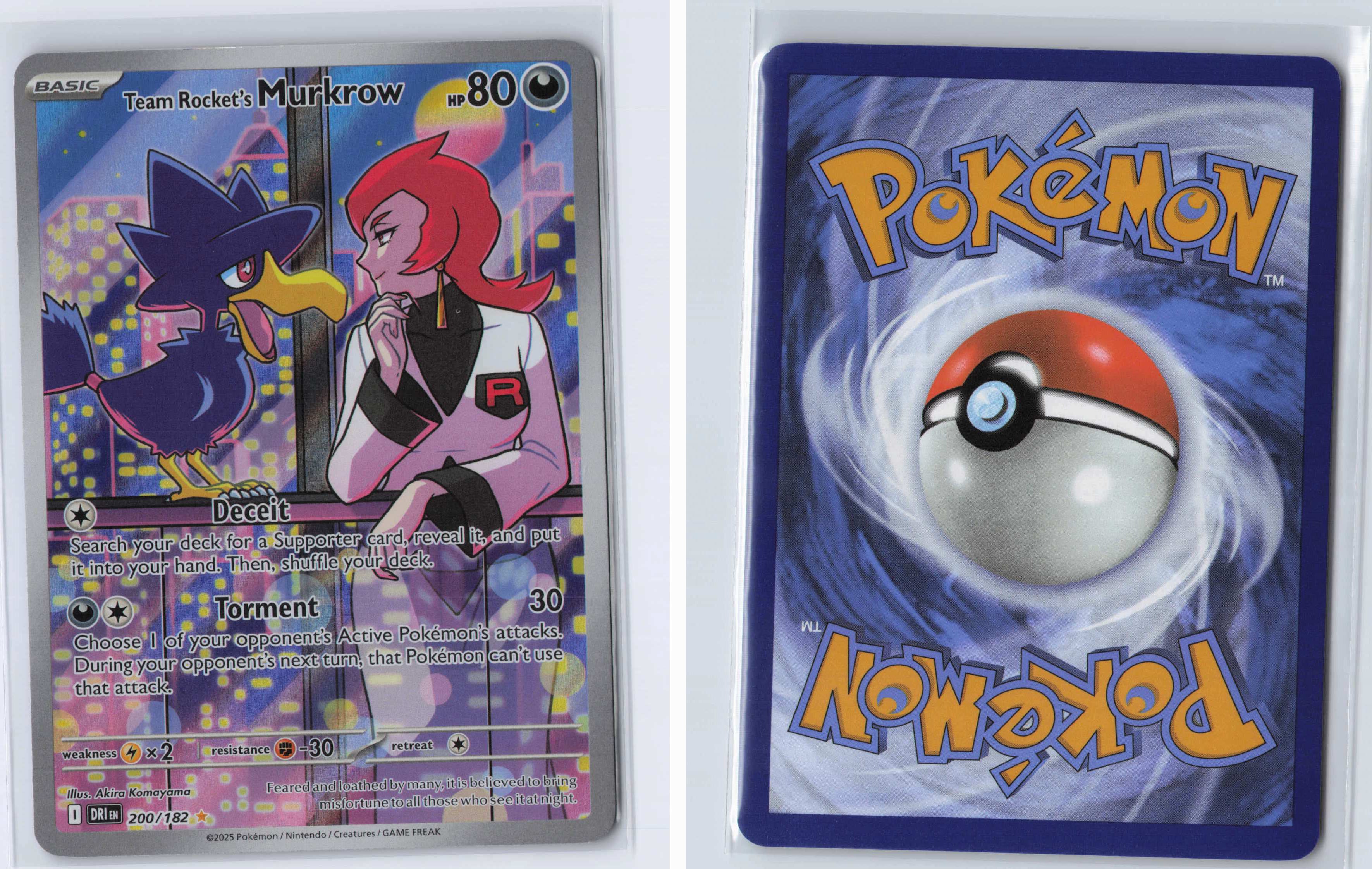 (#200/182) Team Rocket's Murkrow [SV10: Destined Rivals]