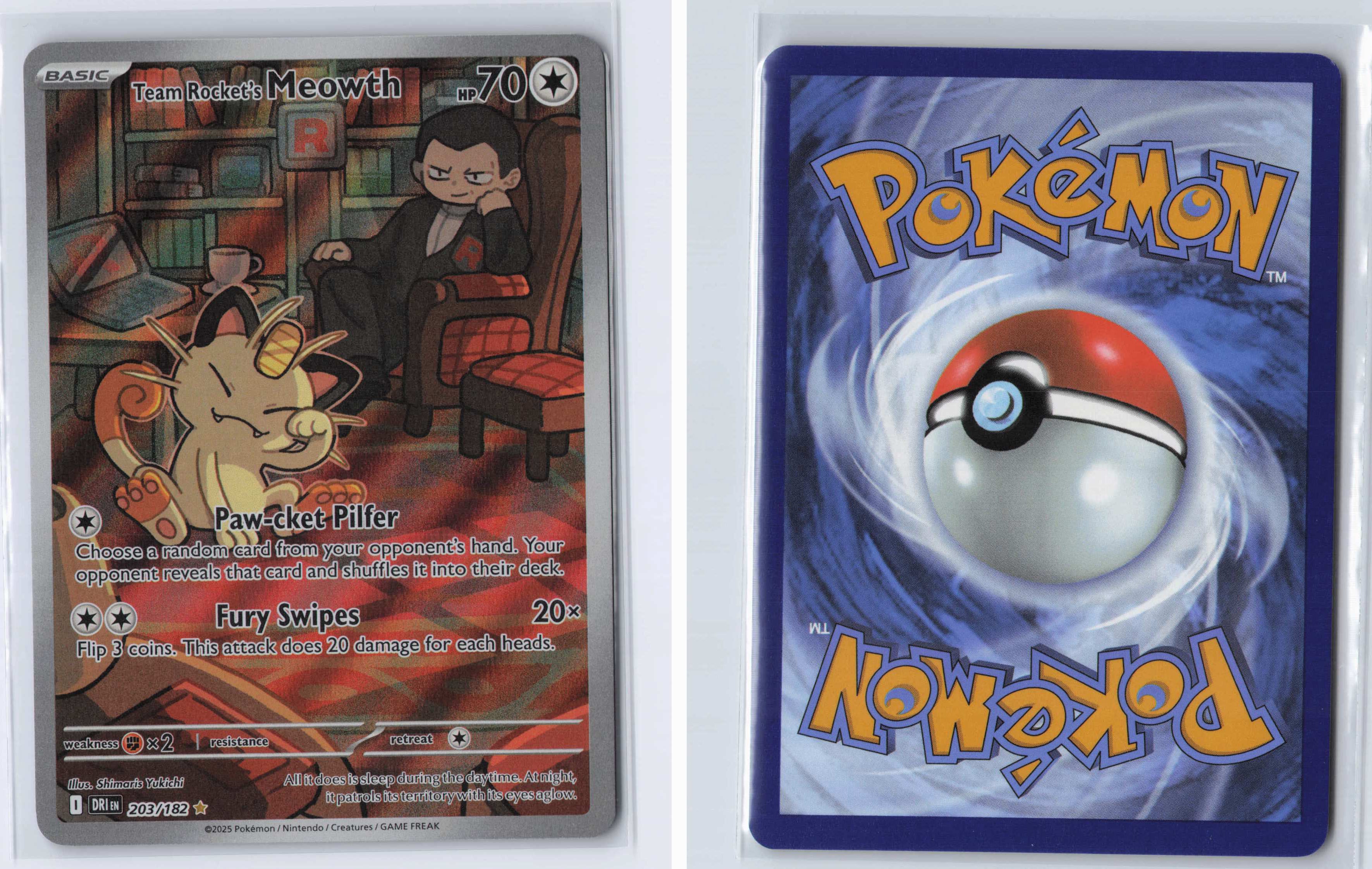 (#203/182) Team Rocket's Meowth [SV10: Destined Rivals]