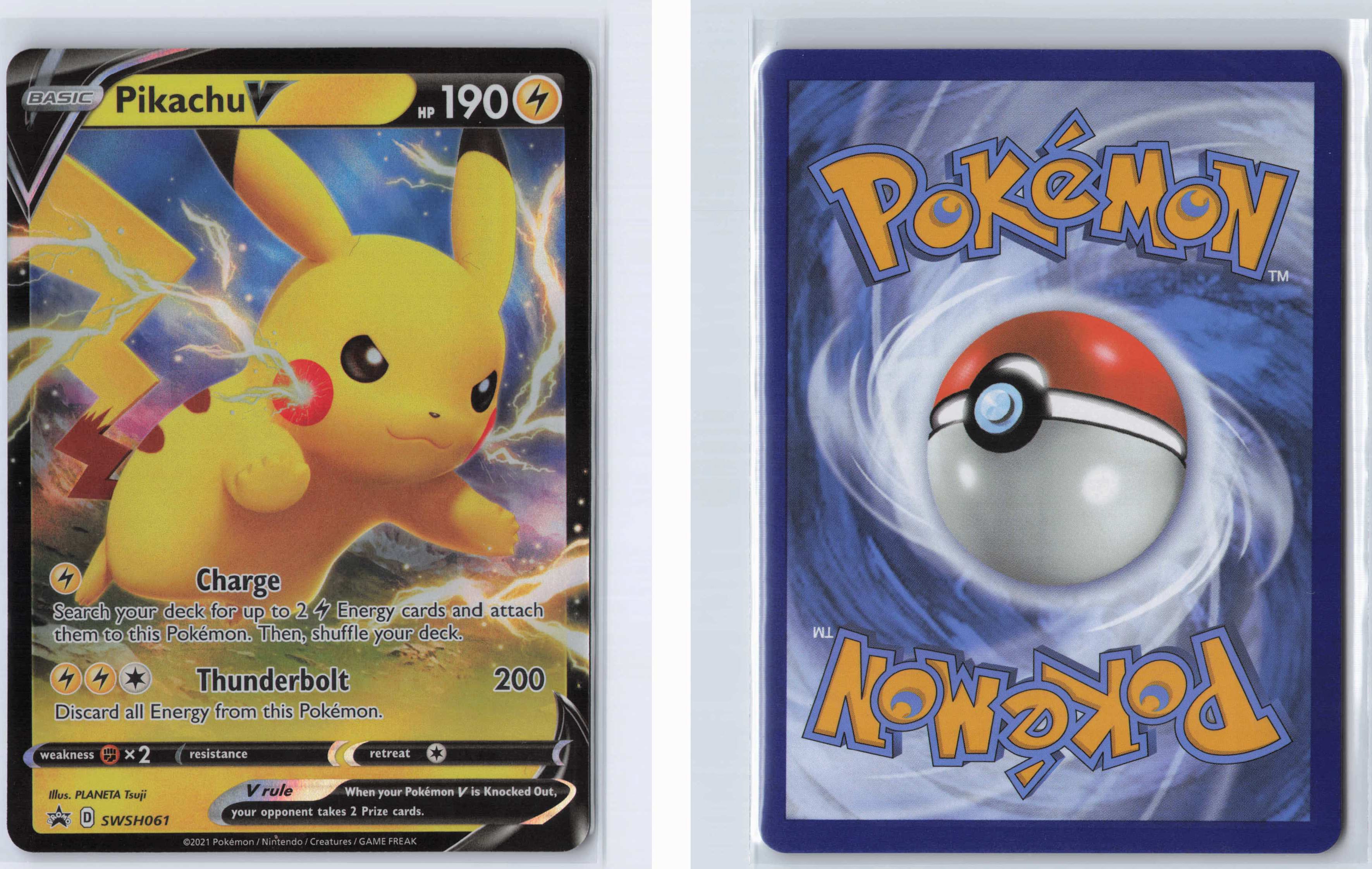 (#SWSH061) Pikachu V - [SWSH: Sword & Shield Promo Cards]