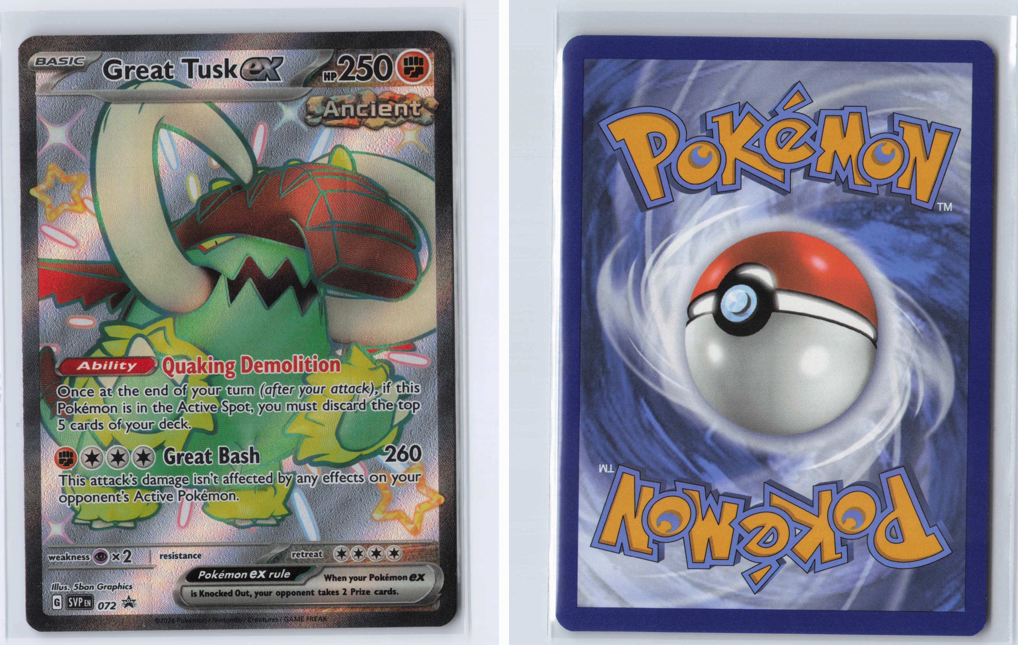 (#72) Great Tusk ex - [Miscellaneous Cards & Products]