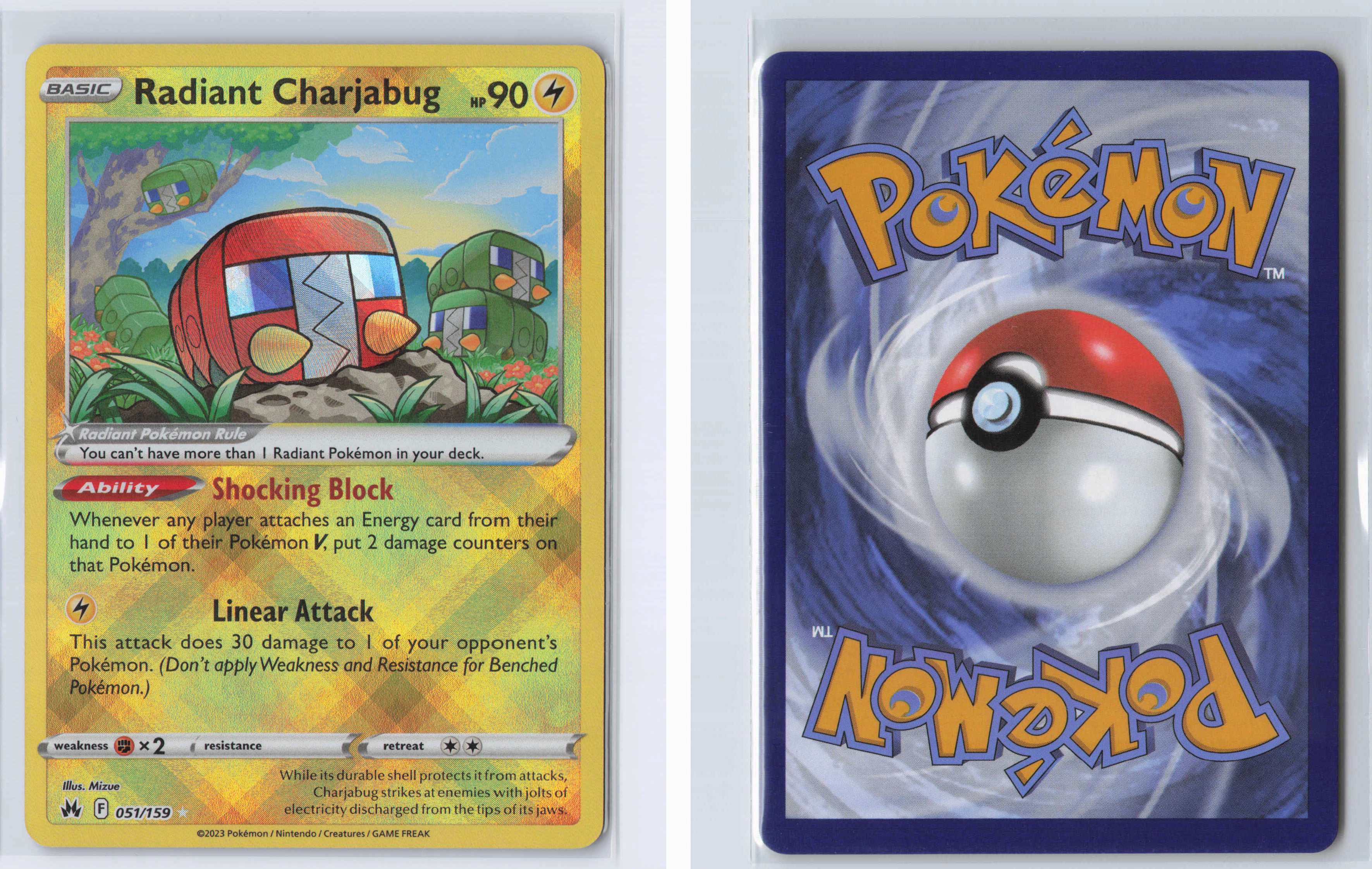 (#051/159) Radiant Charjabug [Crown Zenith]