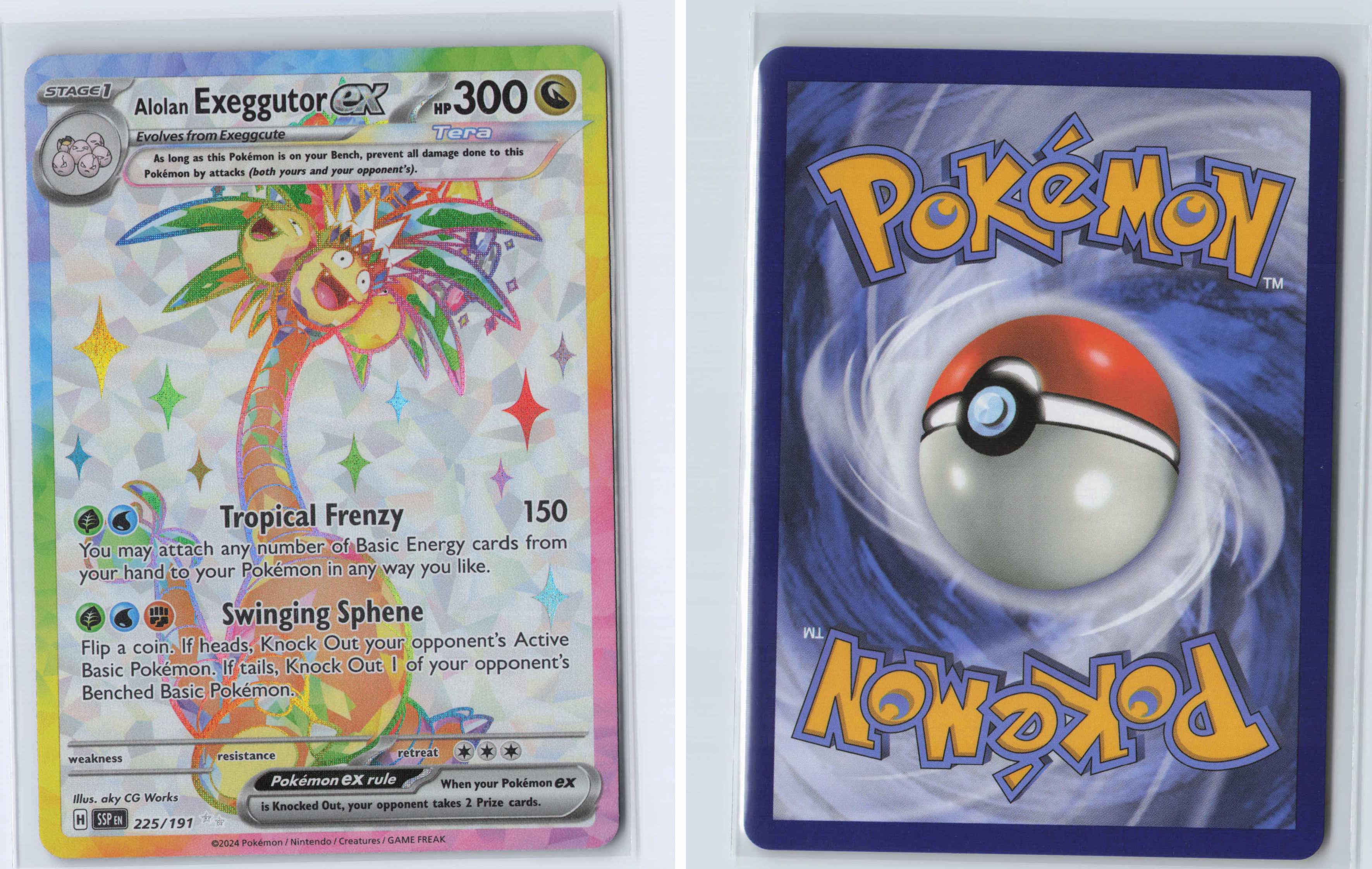 (#225/191) Alolan Exeggutor ex [SV08: Surging Sparks]