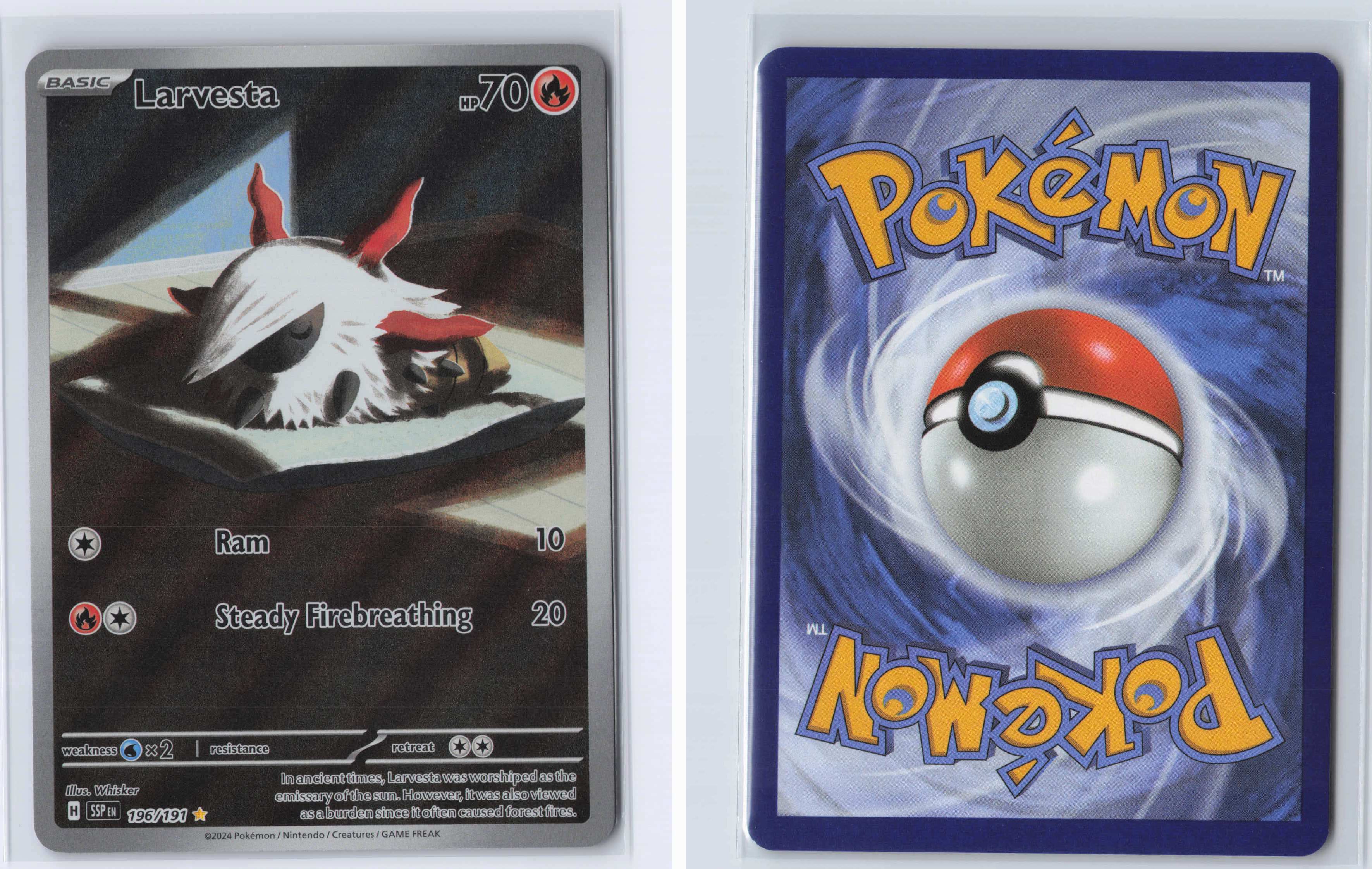 (#196/191) Larvesta [SV08: Surging Sparks]