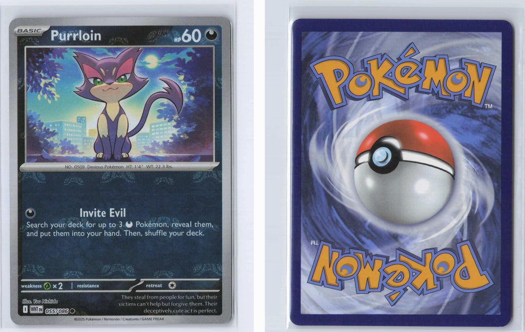 (#055/086) Purrloin (Master Ball Pattern) [SV: White Flare]