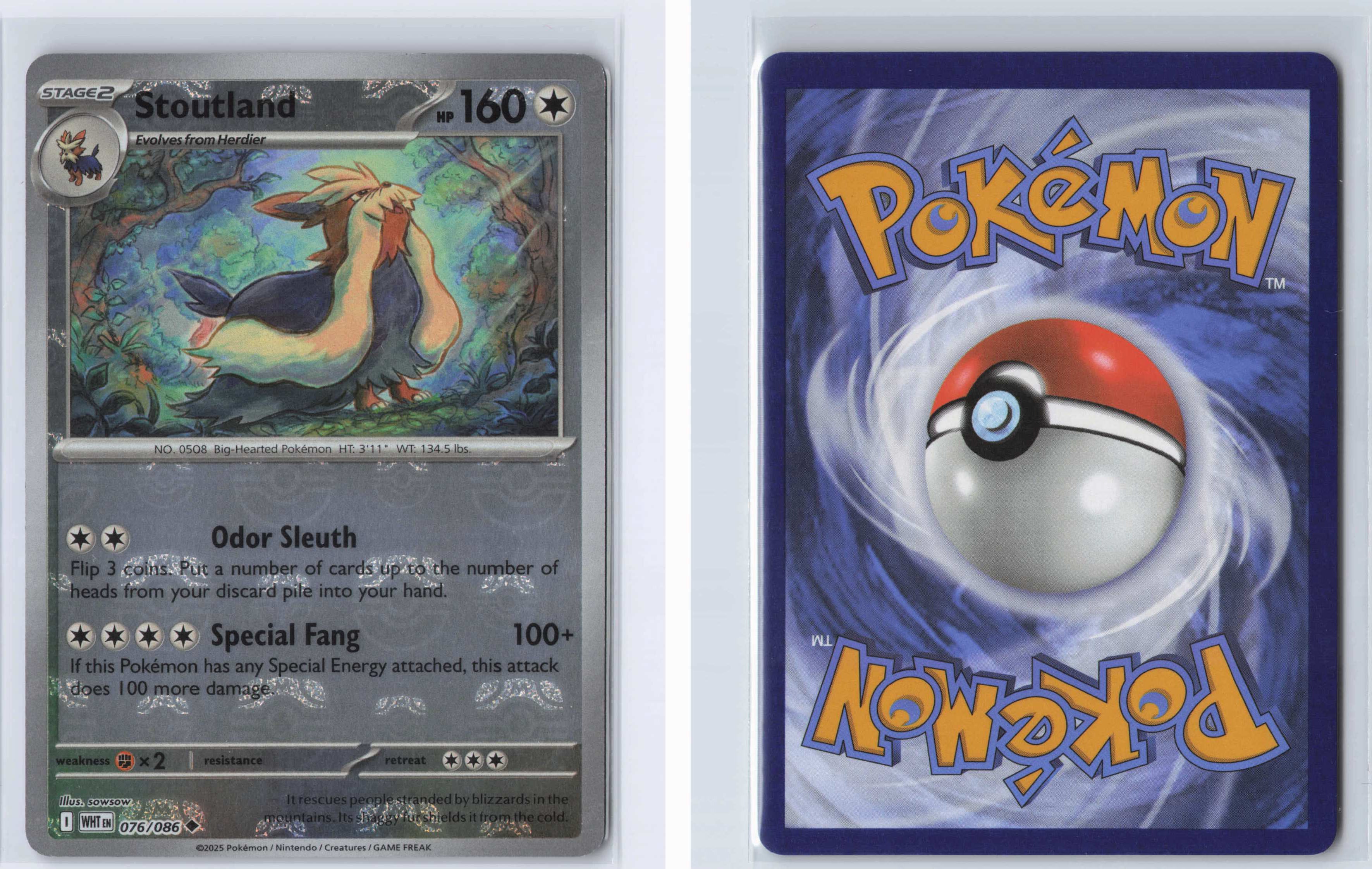 (#076/086) Stoutland (Master Ball Pattern) [SV: White Flare]