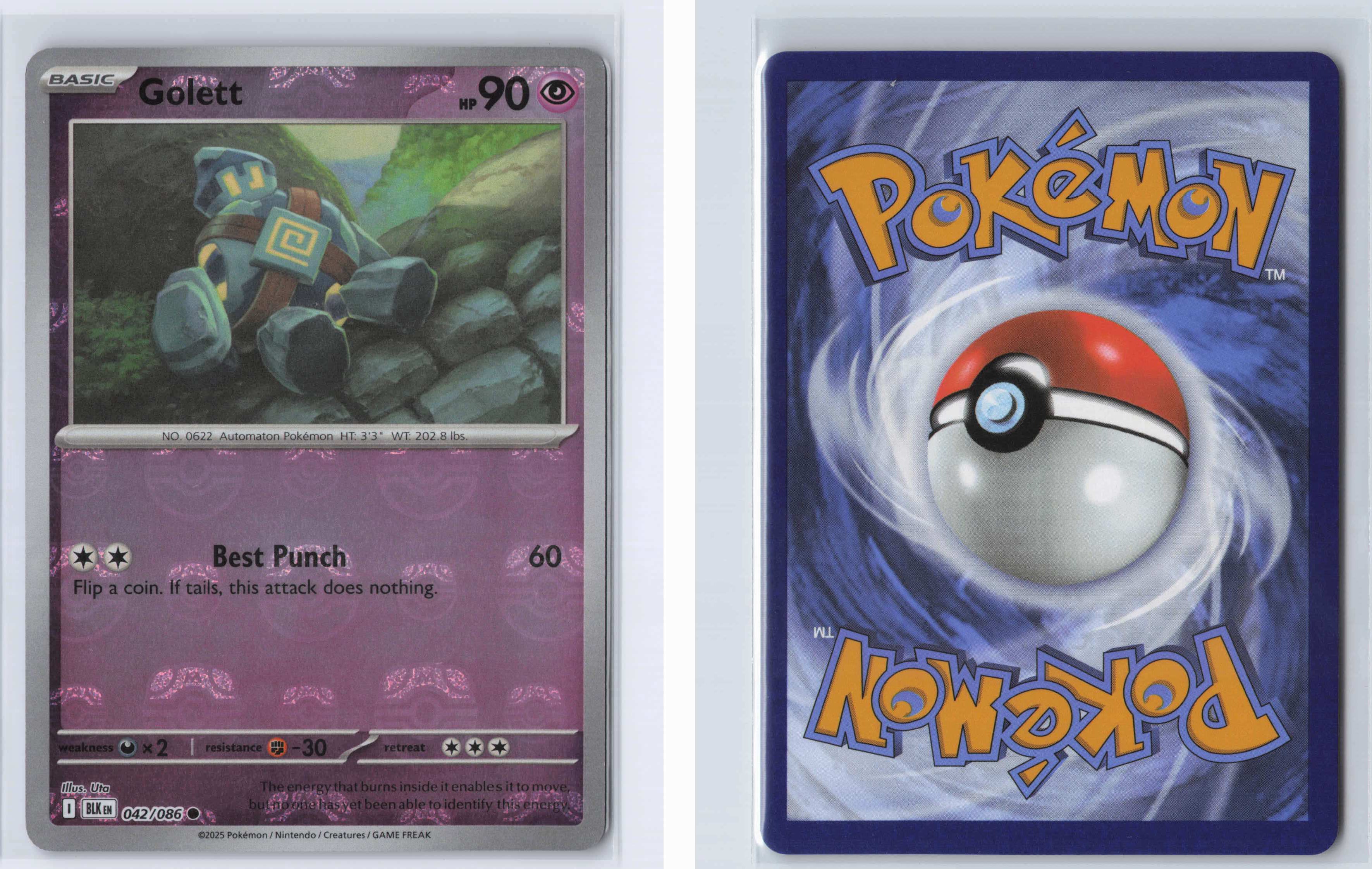 (#042/086) Golett (Master Ball Pattern) [SV: Black Bolt]