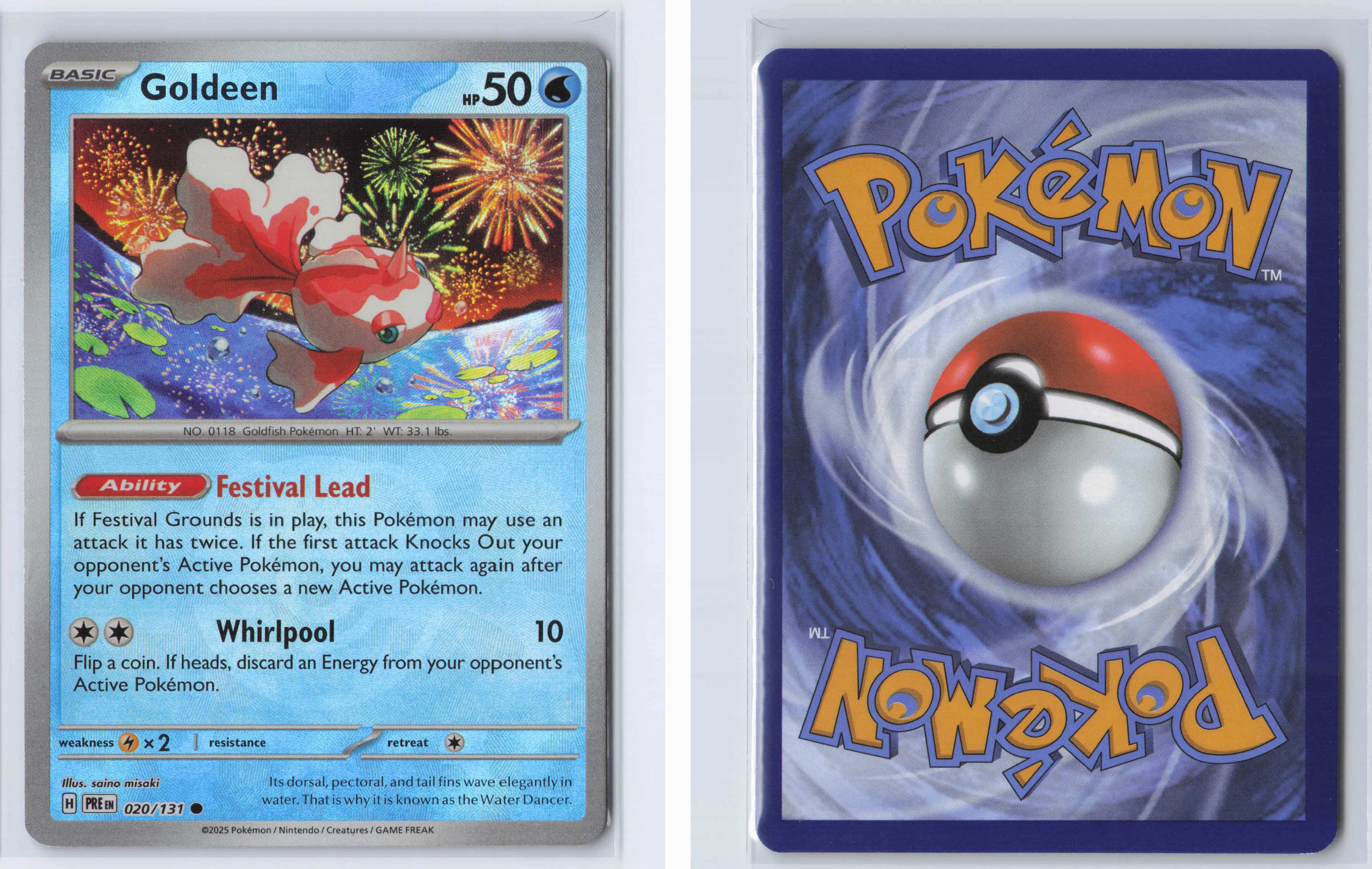 (#020/131) Goldeen (Master Ball Pattern) [SV: Prismatic Evolutions]