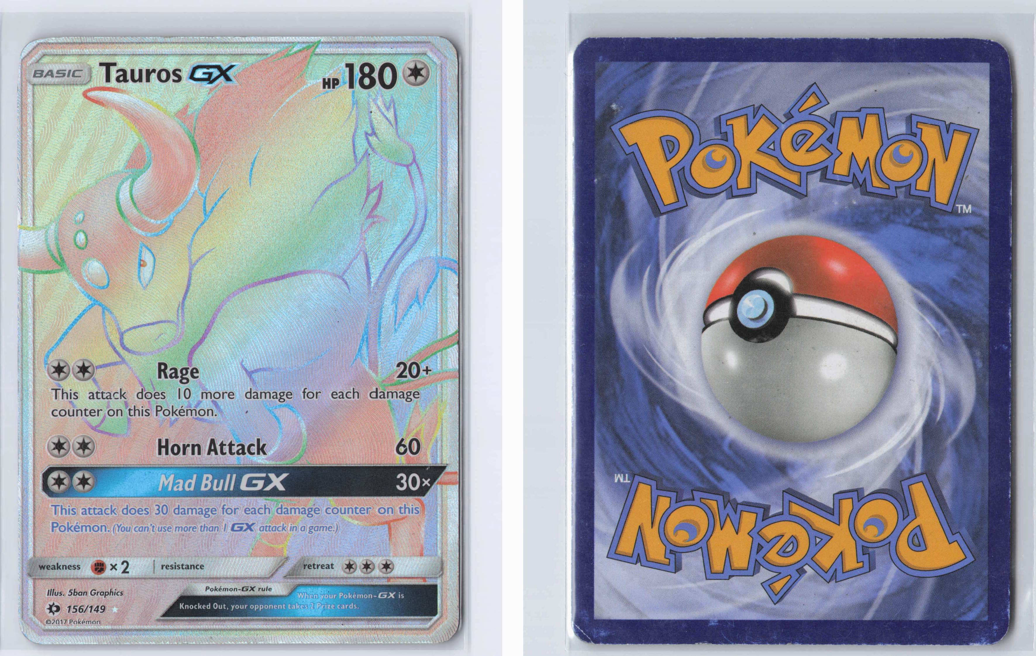 (#156/149) Tauros GX (Secret) [SM Base Set]