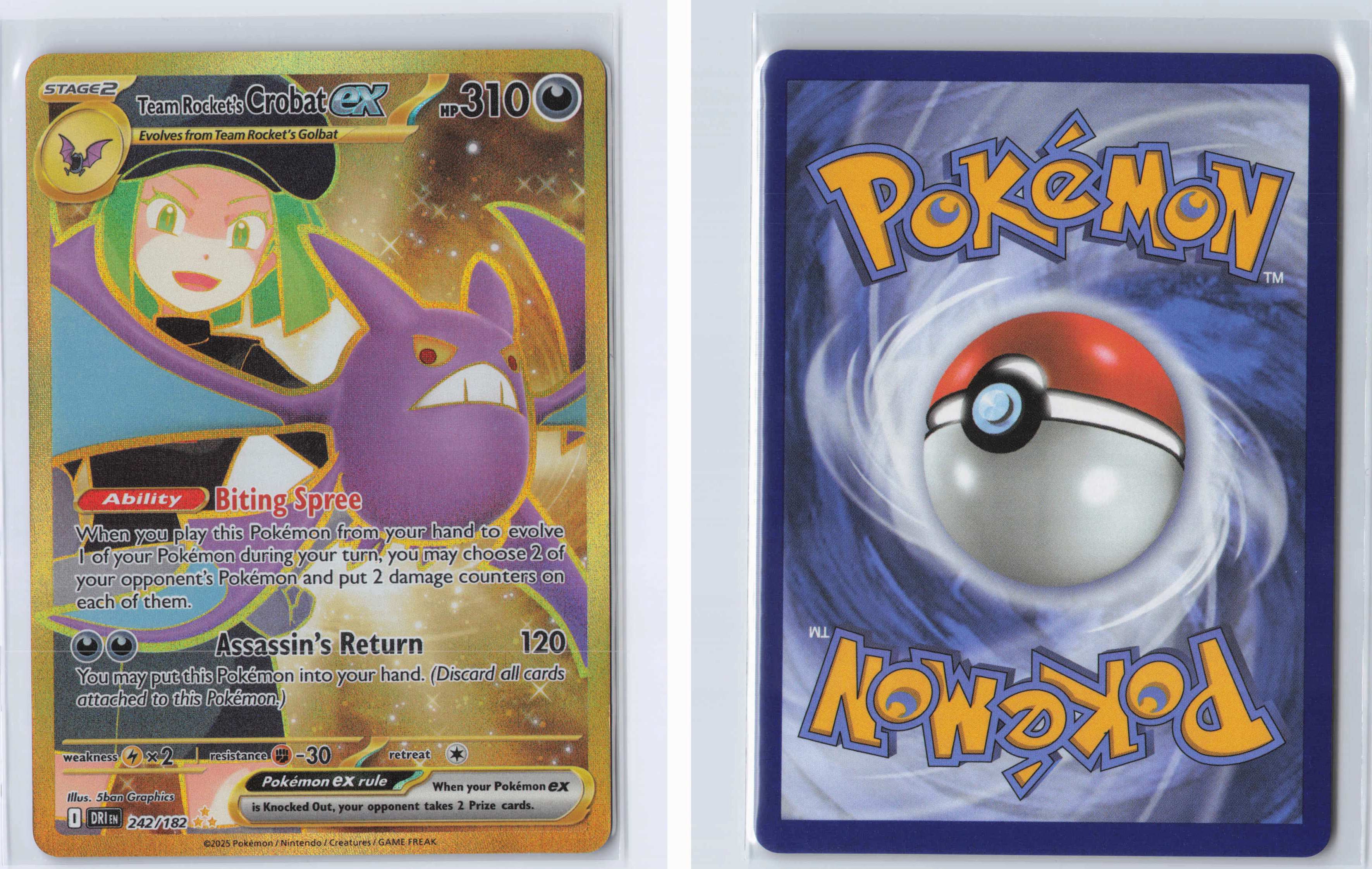 (#242/182) Team Rocket's Crobat ex [SV10: Destined Rivals]