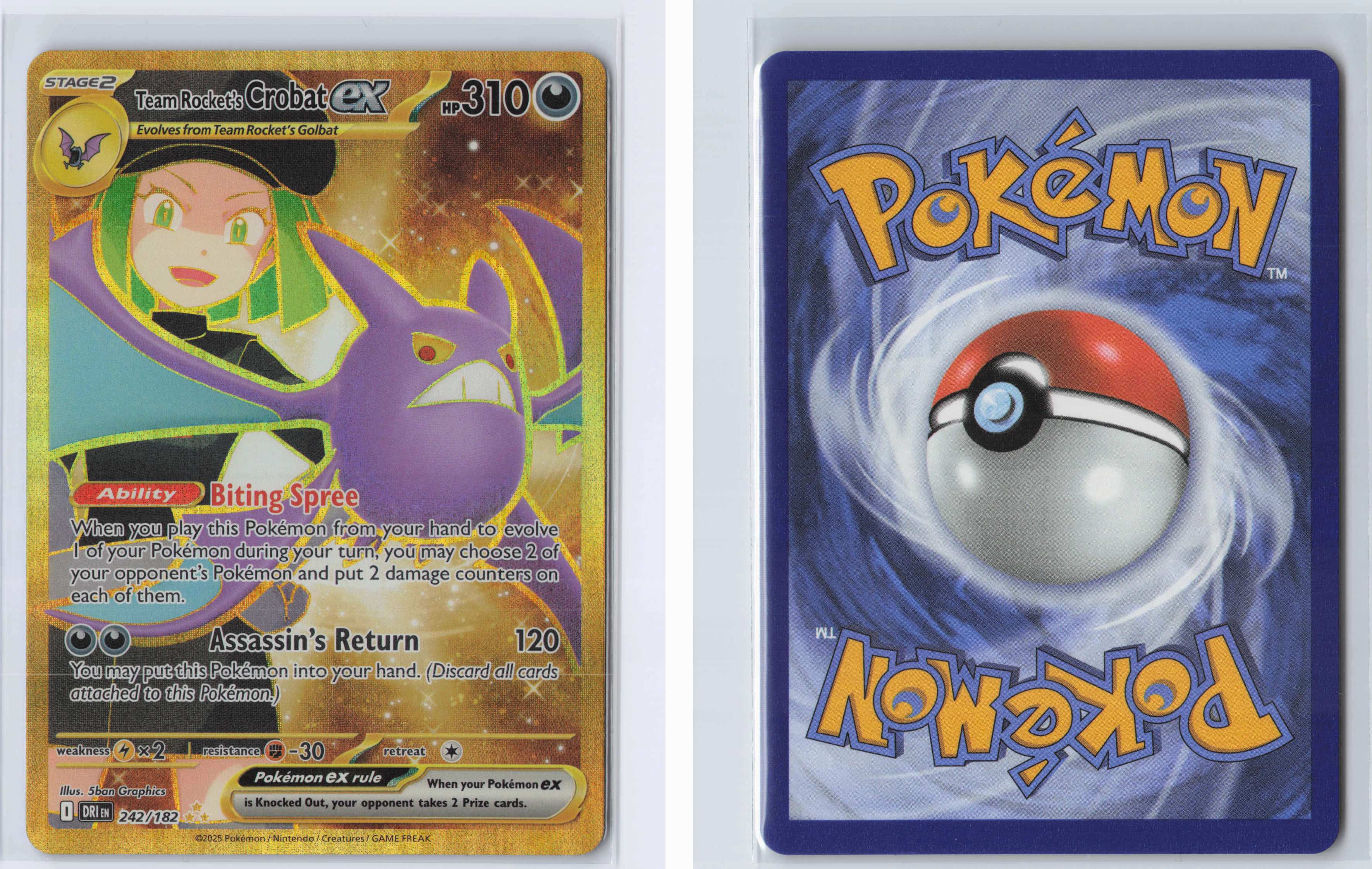 (#242/182) Team Rocket's Crobat ex [SV10: Destined Rivals]