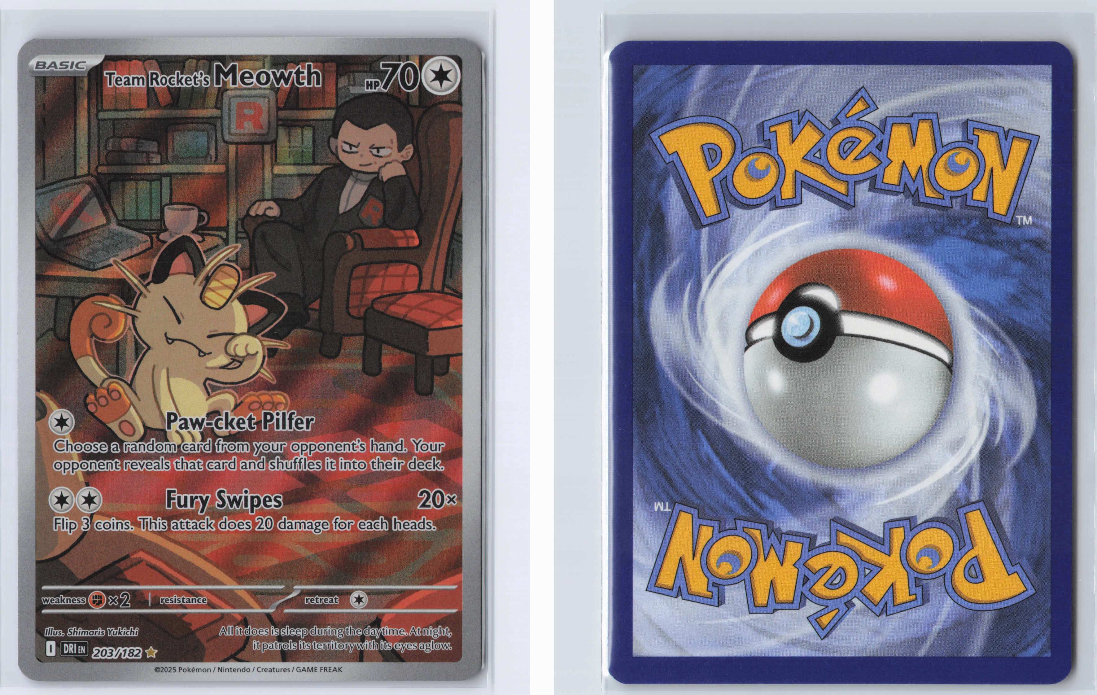 (#203/182) Team Rocket's Meowth [SV10: Destined Rivals]