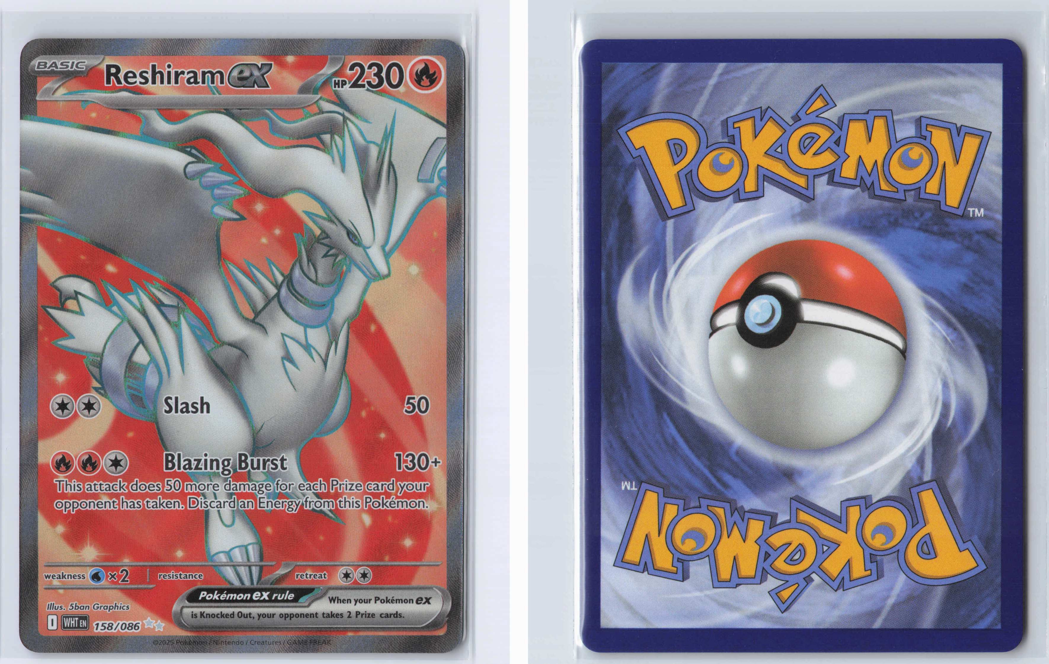 (#158/086) Reshiram ex [SV: White Flare]