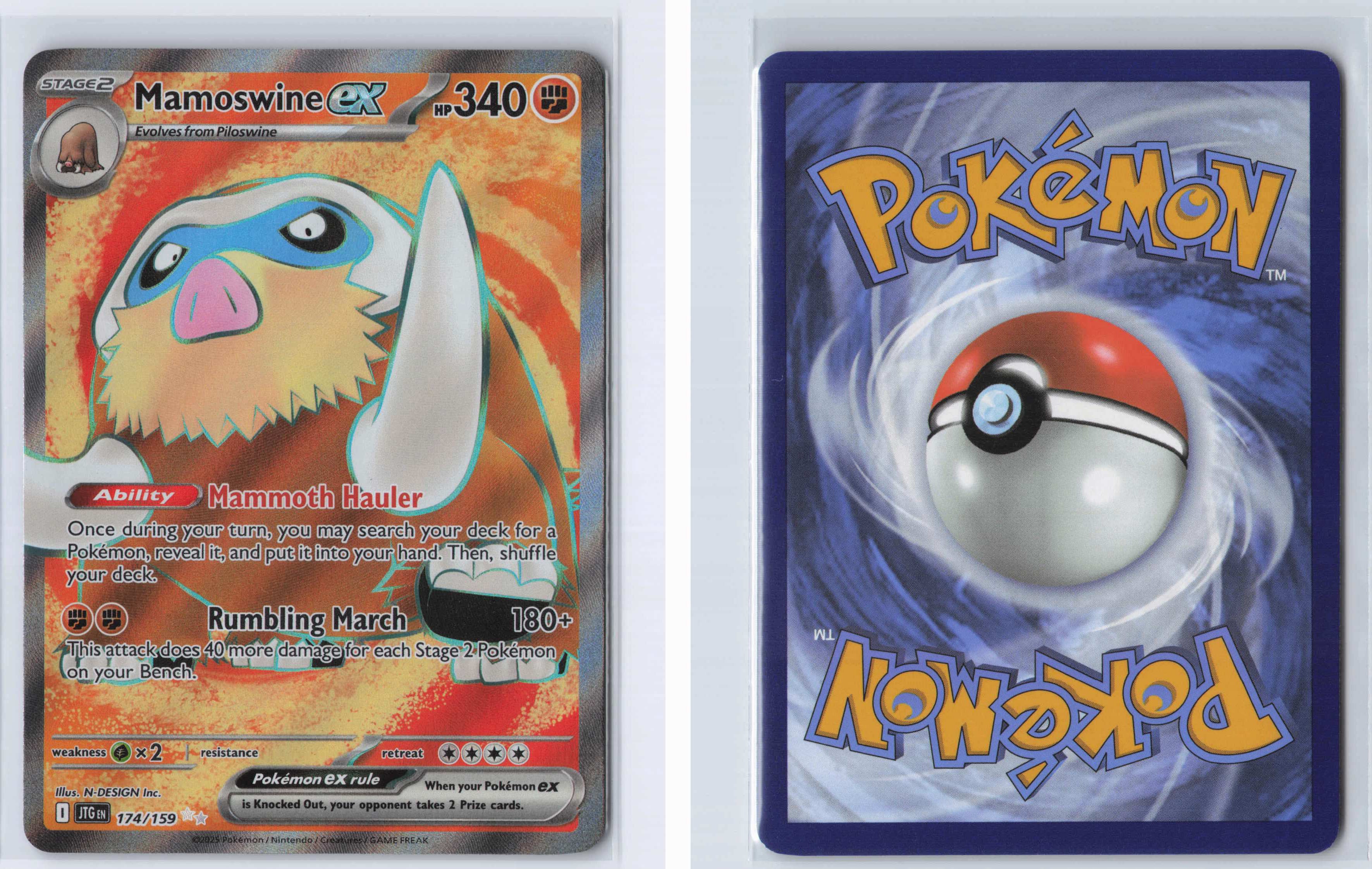 (#174/159) Mamoswine ex [SV09: Journey Together]