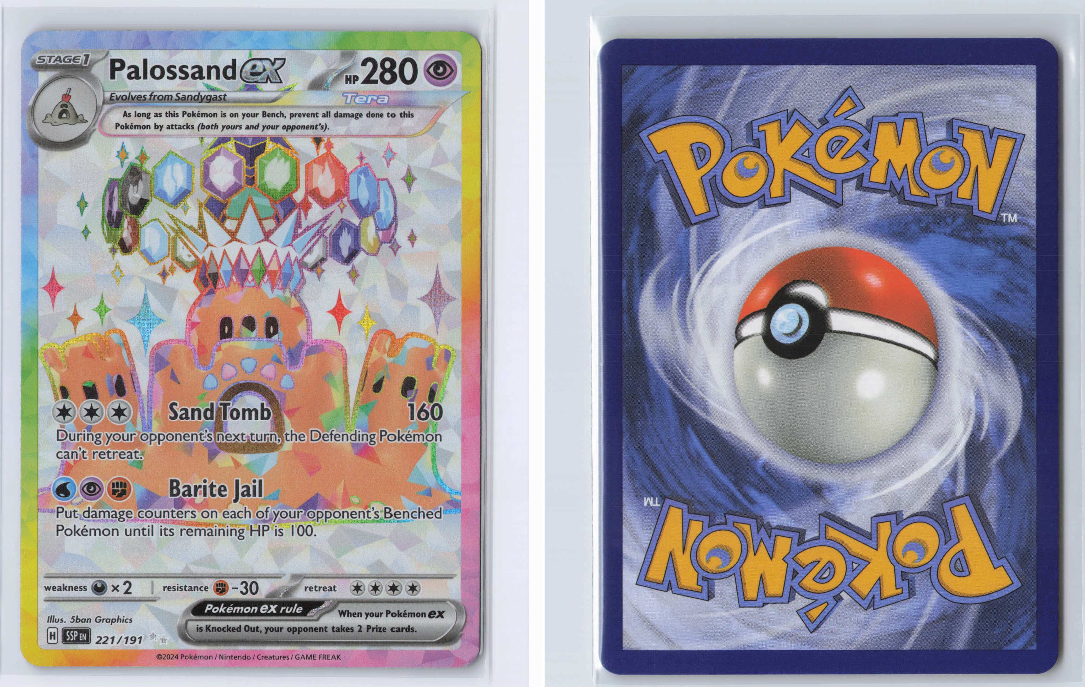 (#221/191) Palossand ex [SV08: Surging Sparks]
