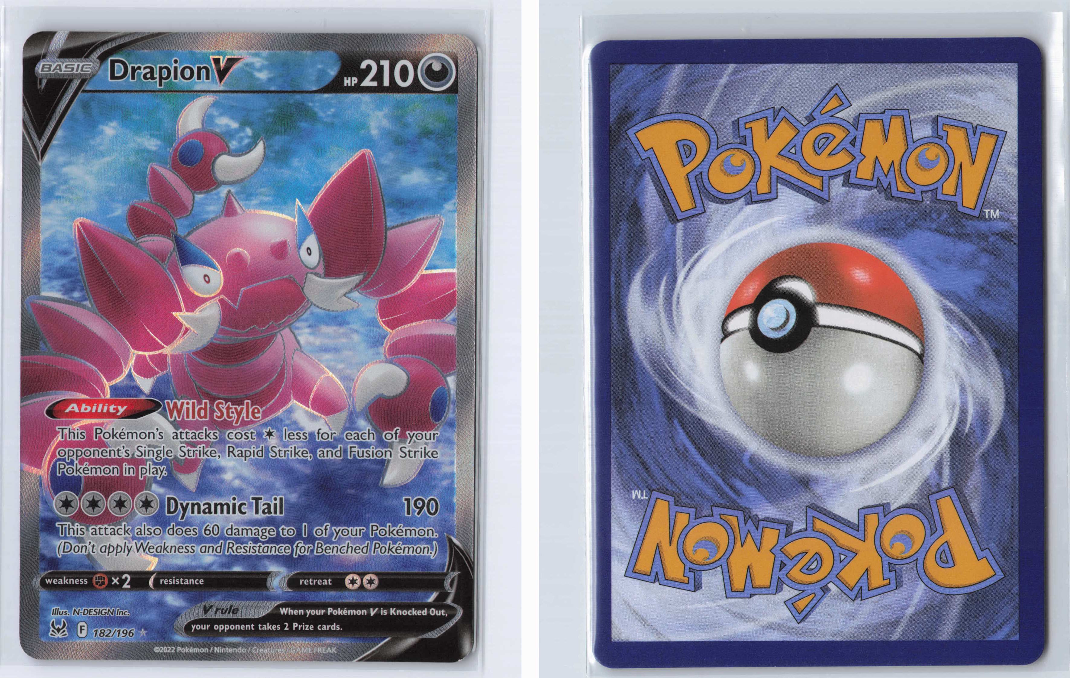 (#182/196) Drapion V (Full Art) [SWSH11: Lost Origin]