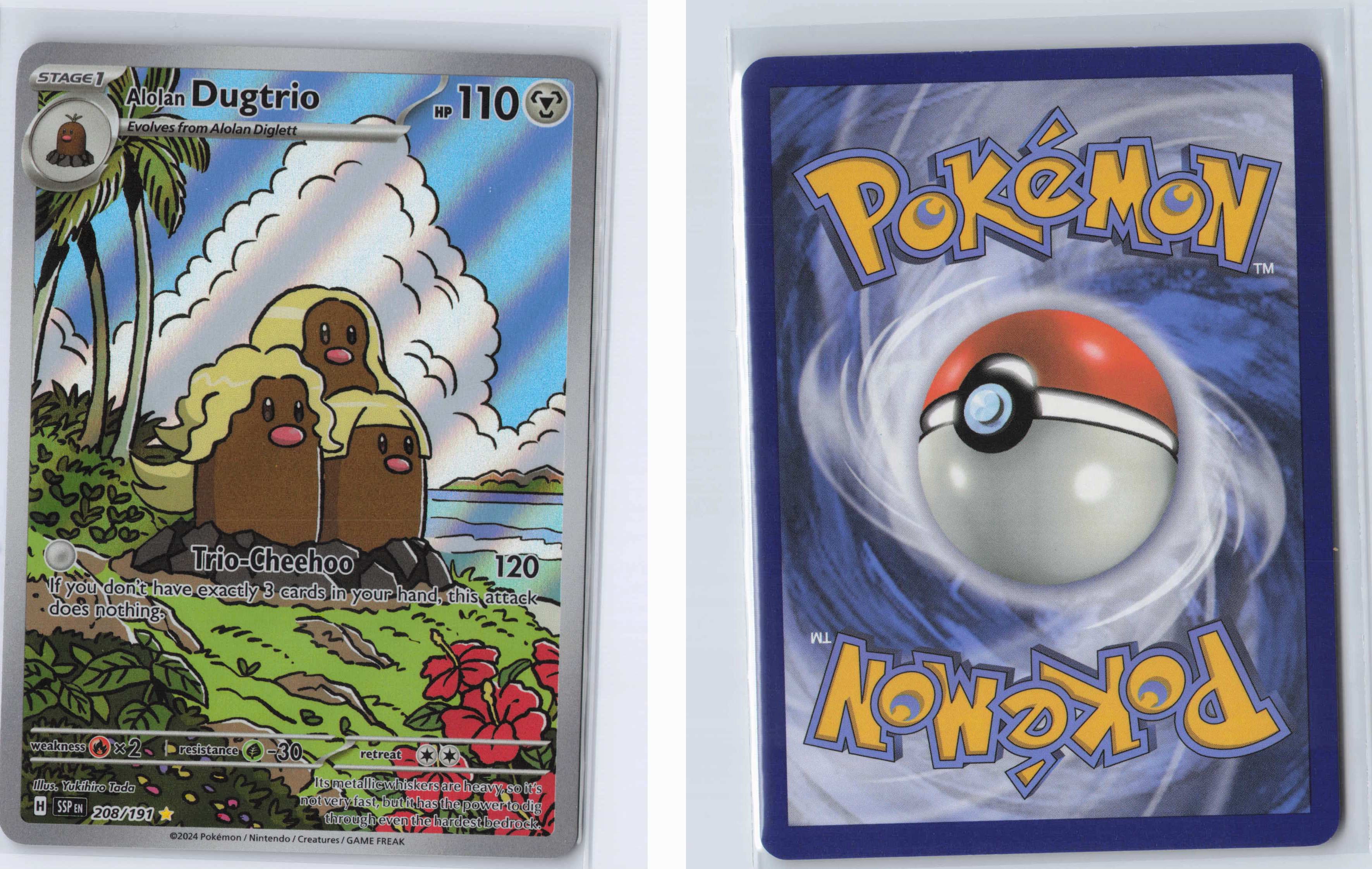(#208/191) Alolan Dugtrio [SV08: Surging Sparks]