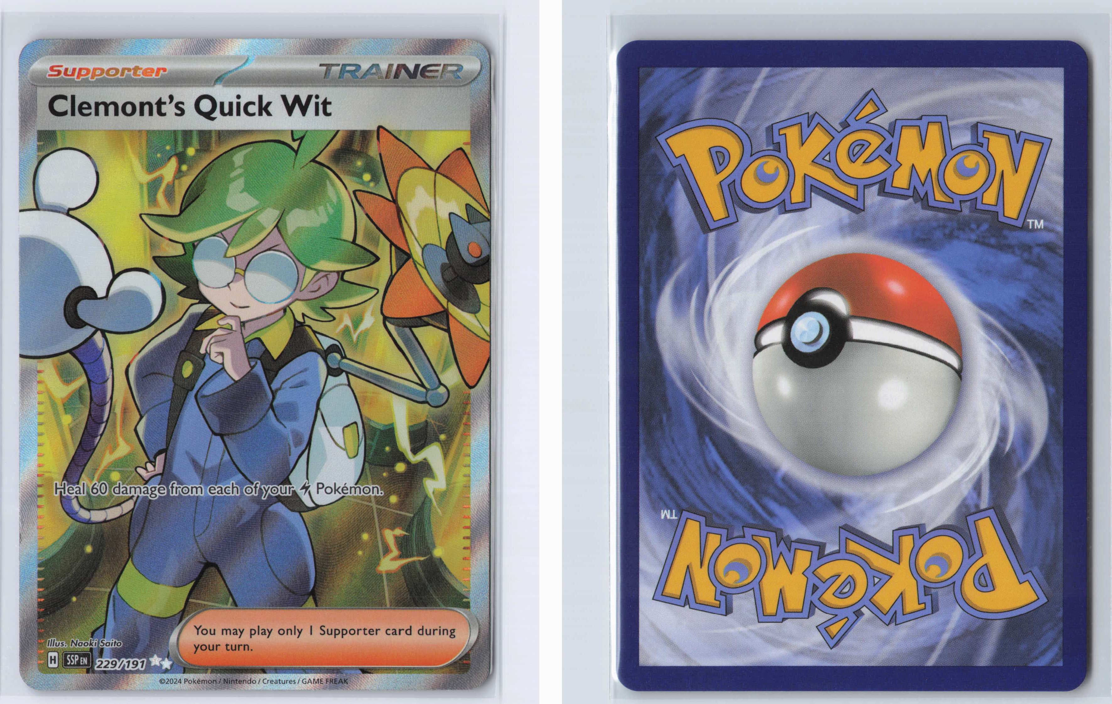 (#229/191) Clemont's Quick Wit [SV08: Surging Sparks]
