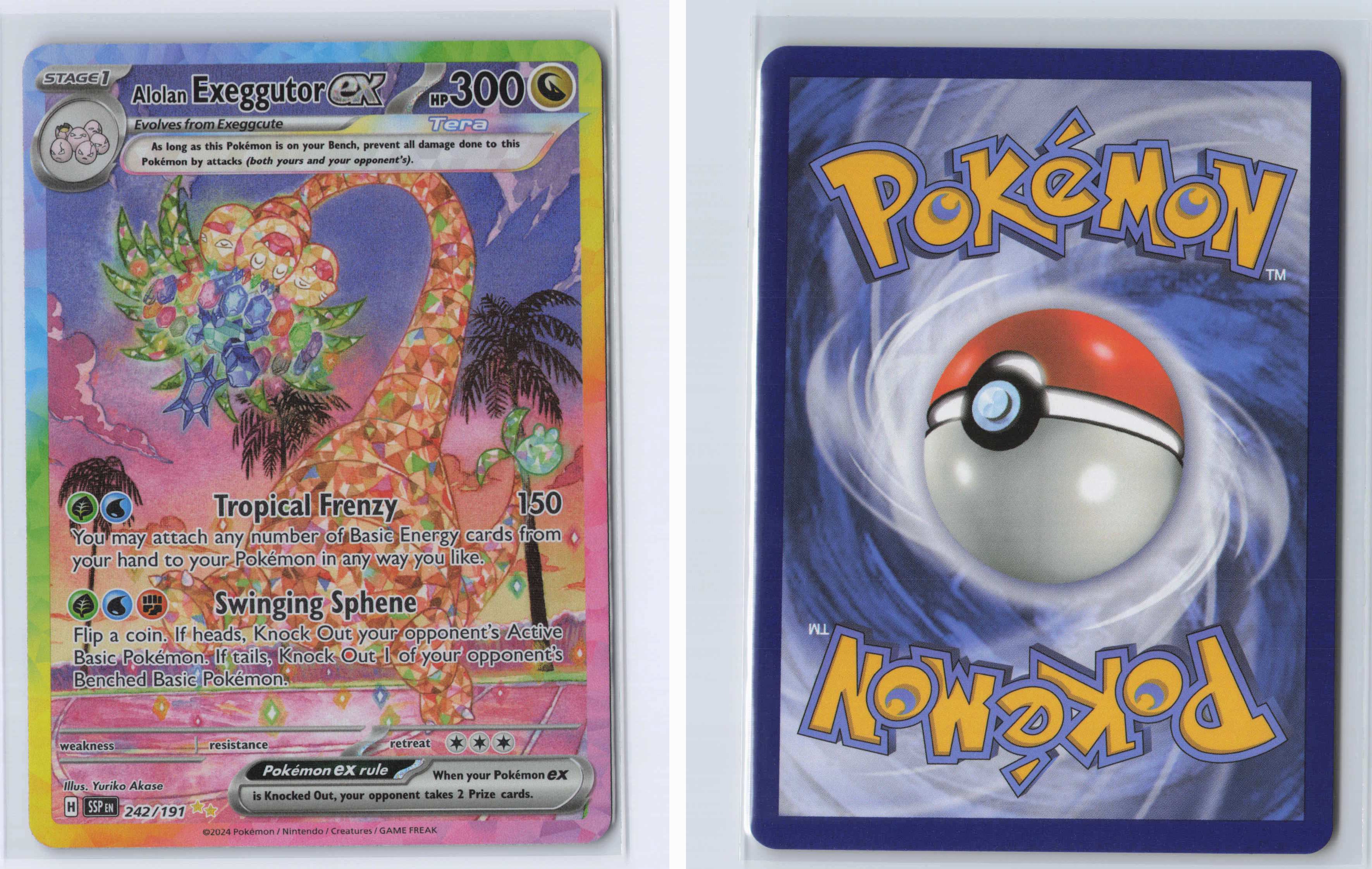 (#242/191) Alolan Exeggutor ex [SV08: Surging Sparks]