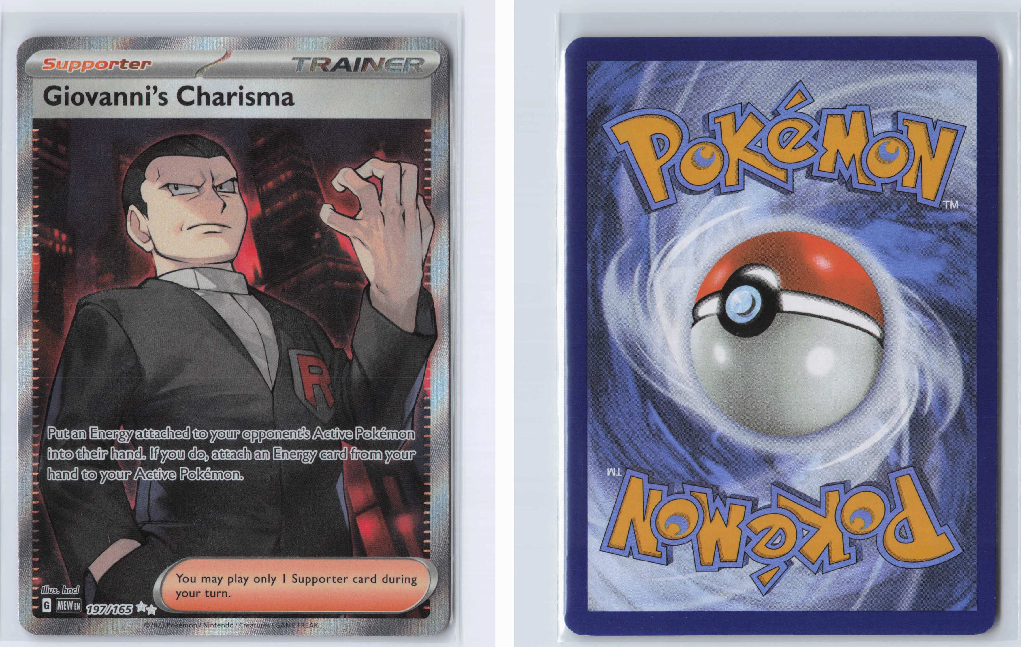 (#197/165) Giovanni's Charisma [SV: Scarlet & Violet 151]