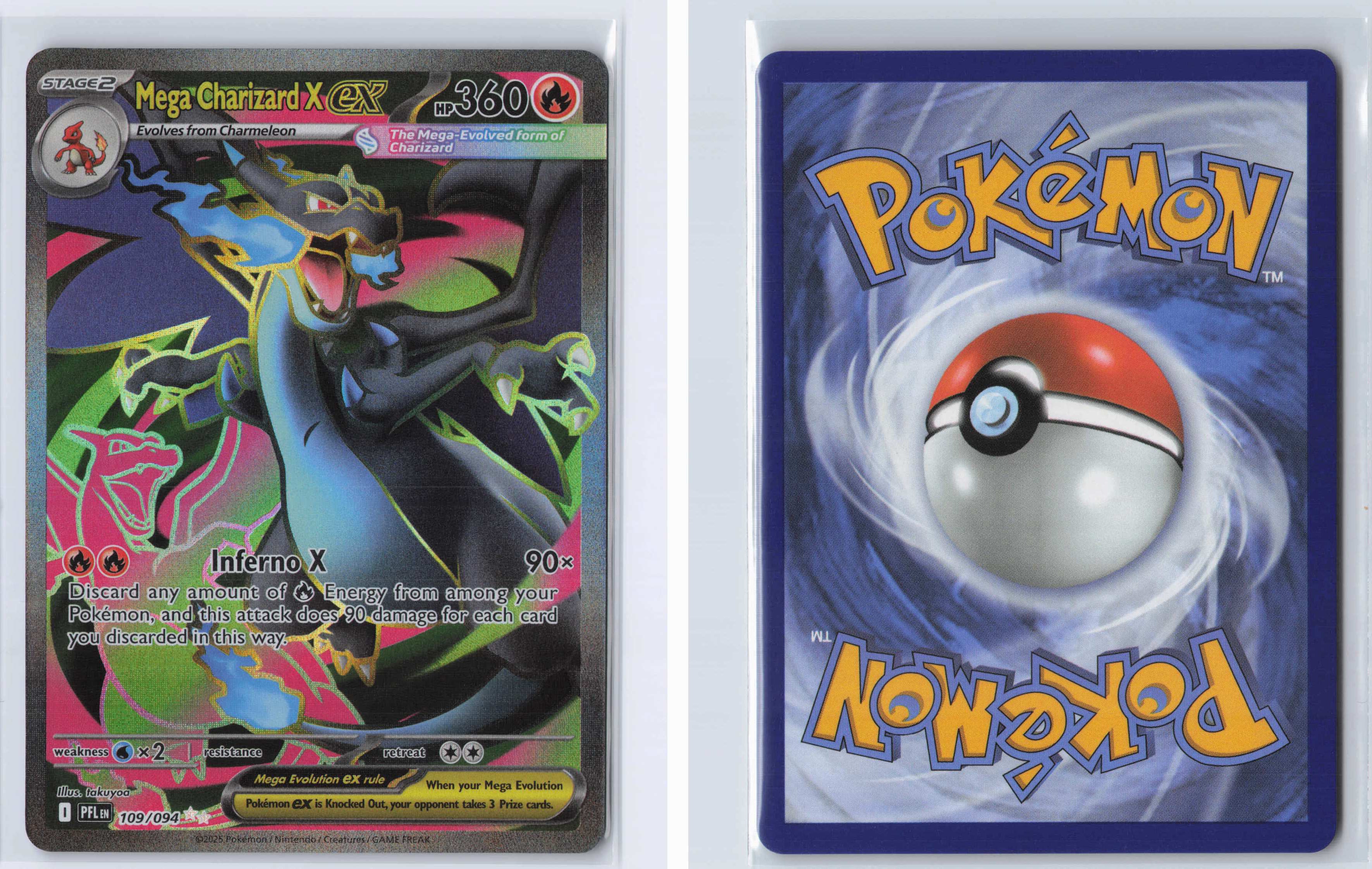 (#109/094) Mega Charizard X ex [ME02: Phantasmal Flames]
