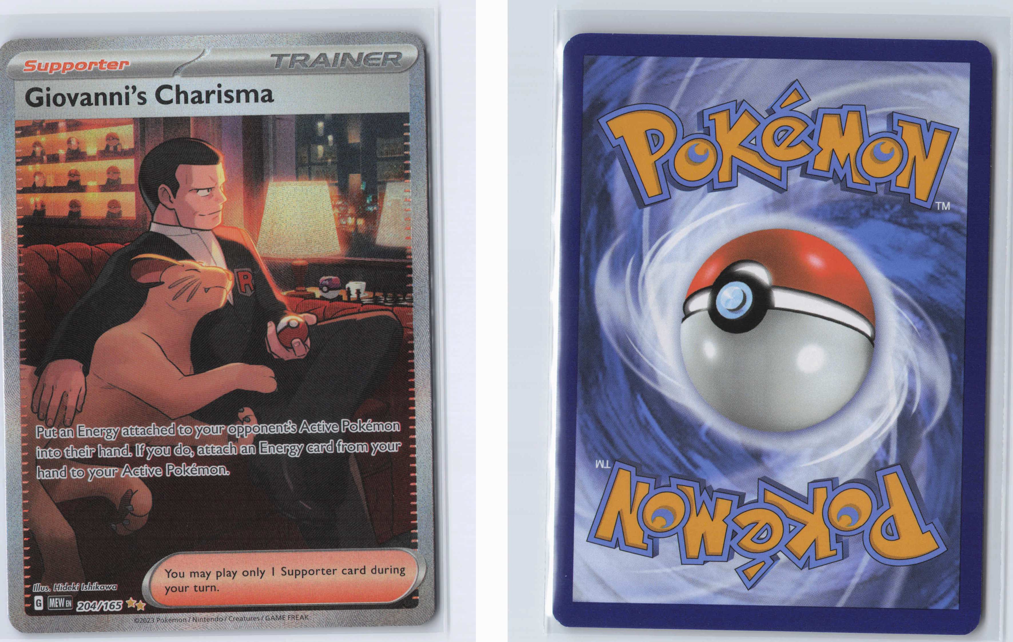 (#204/165) Giovanni's Charisma [SV: Scarlet & Violet 151]