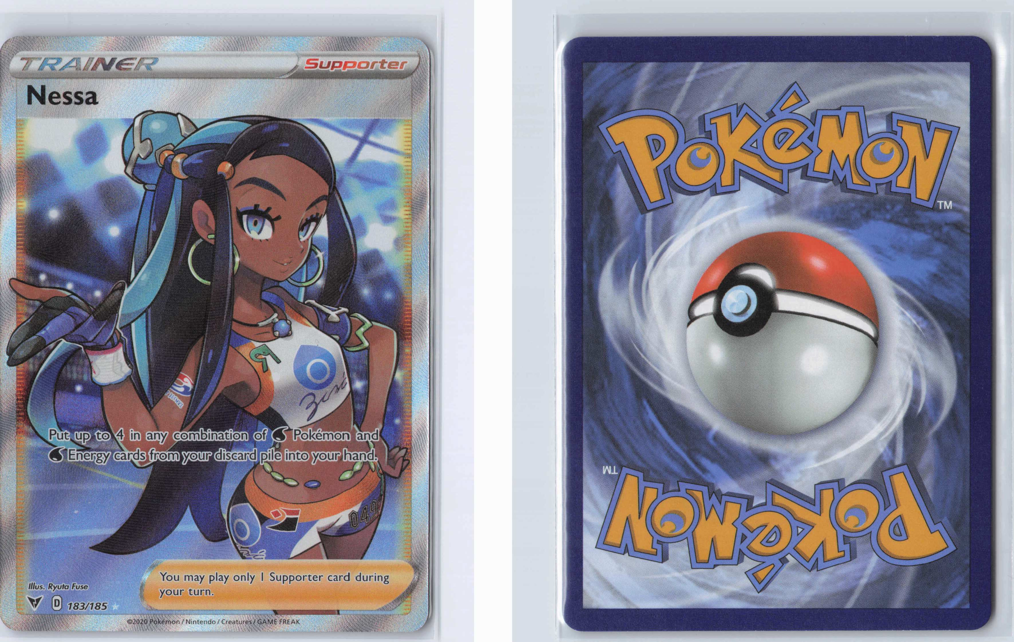 (#183/185) Nessa (Full Art) [SWSH04: Vivid Voltage]