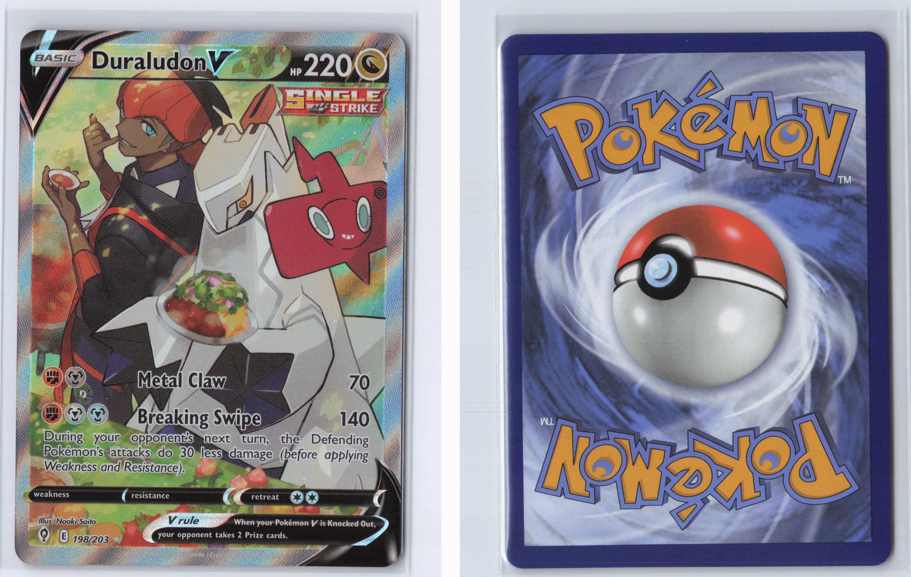 (#198/203) Duraludon V (Alternate Full Art) [SWSH07: Evolving Skies]