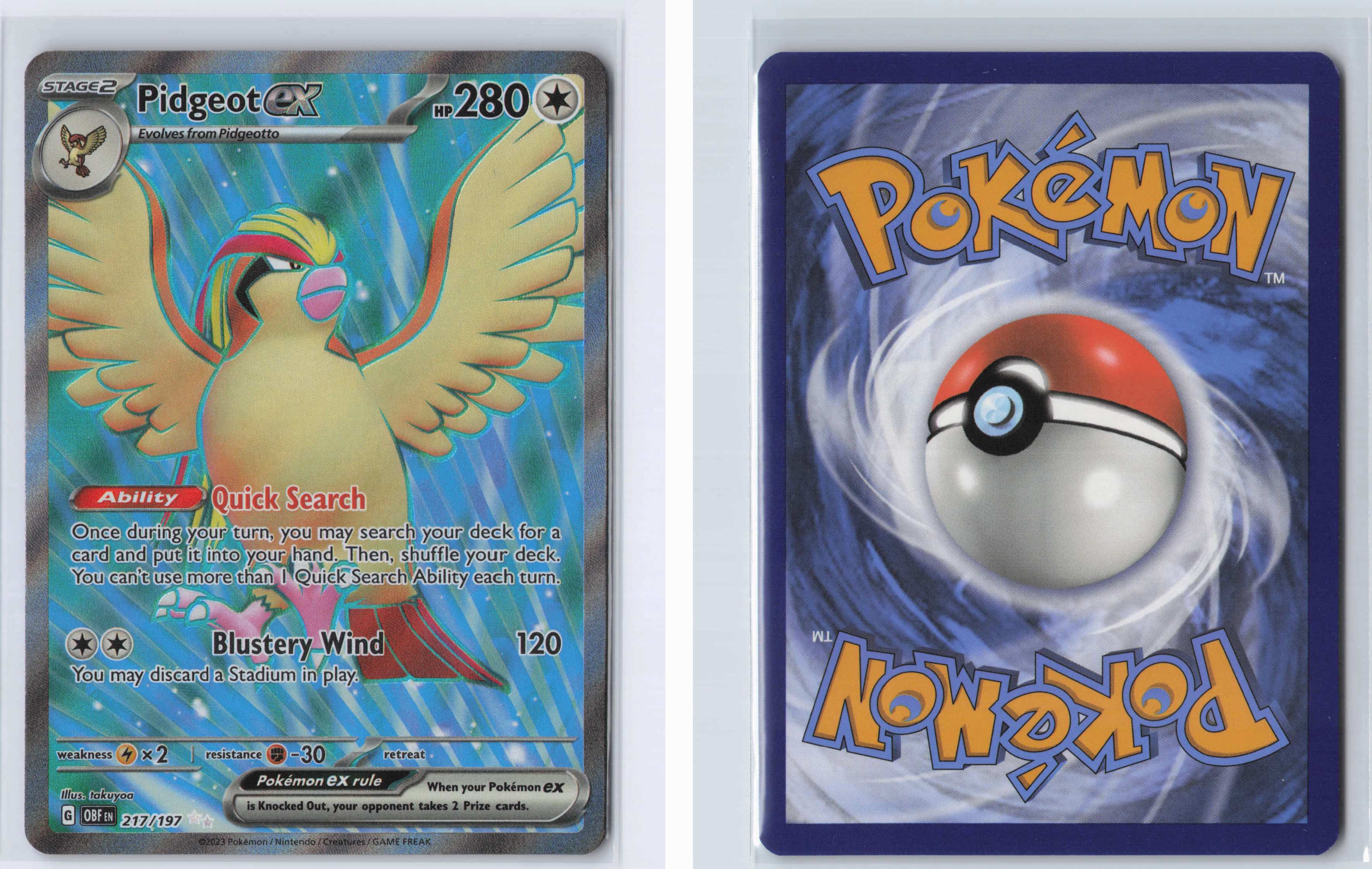 (#217/197) Pidgeot ex - [SV03: Obsidian Flames]
