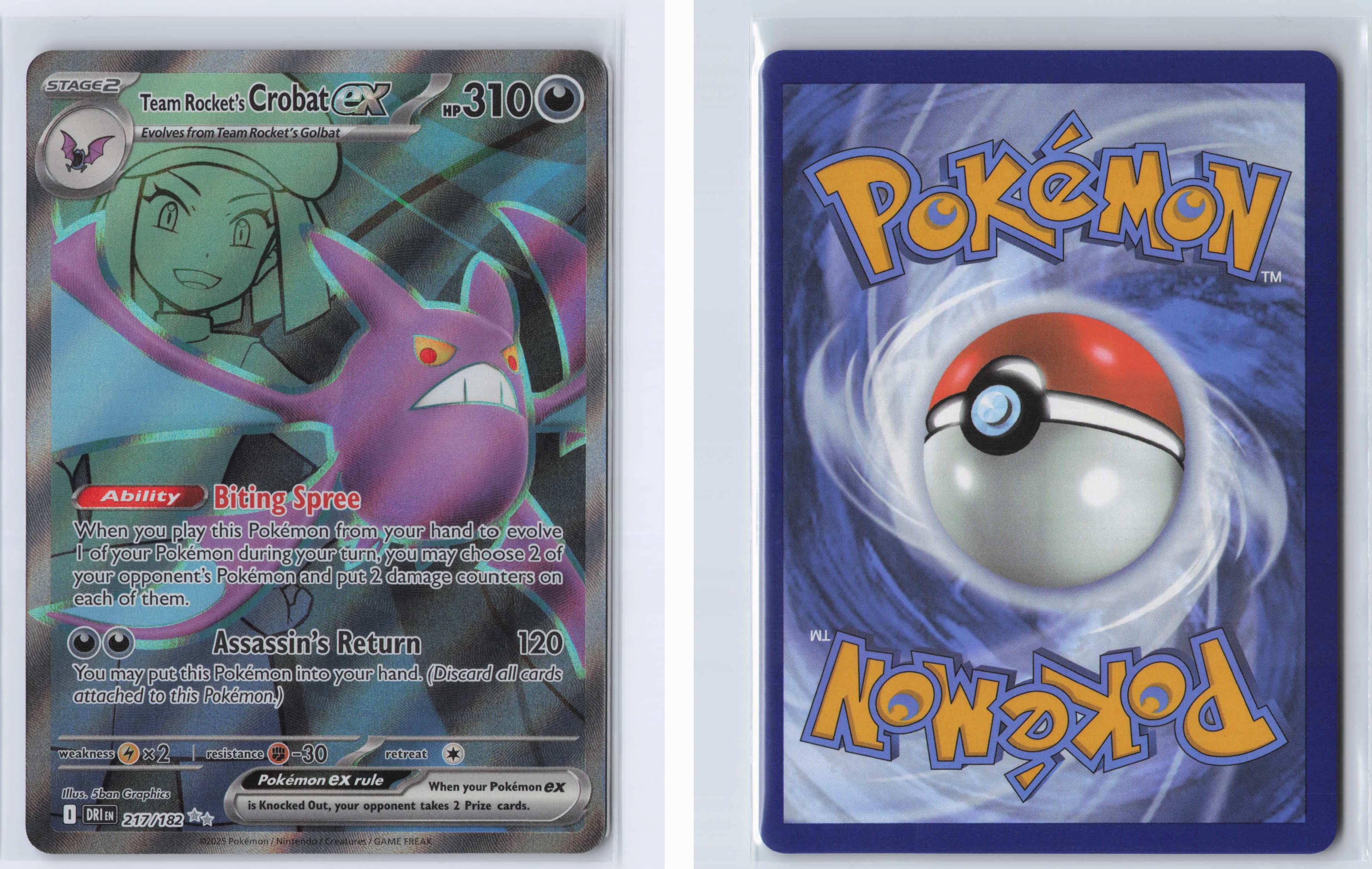 (#217/182) Team Rocket's Crobat ex [SV10: Destined Rivals]