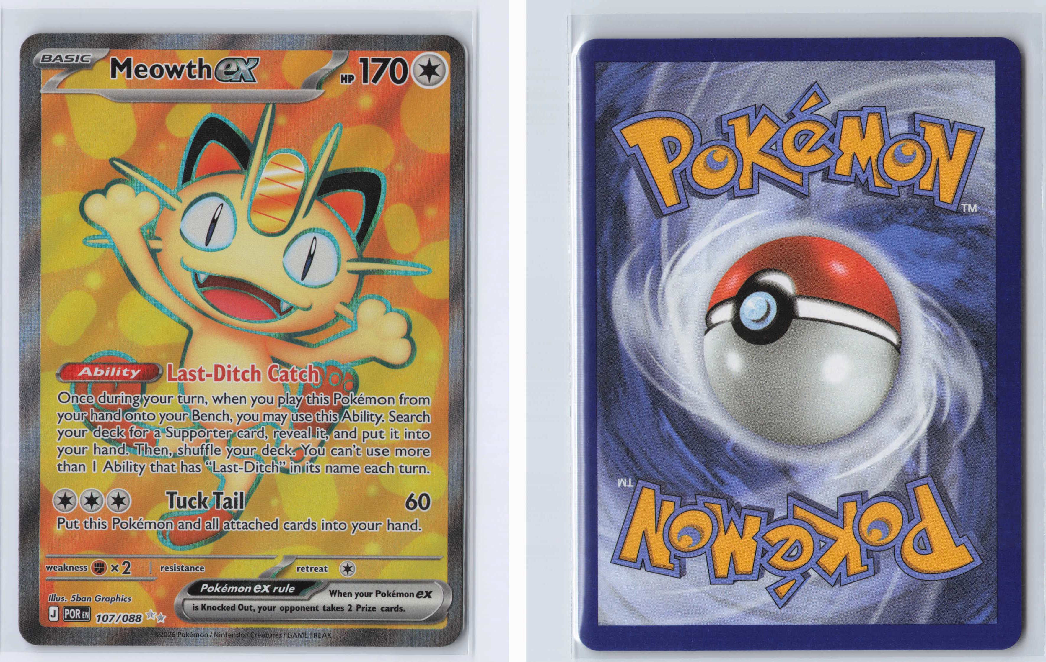 (#107/088) Meowth ex [ME03: Perfect Order]