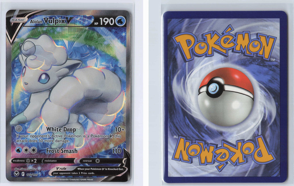(#173/195) Alolan Vulpix V (Full Art) [SWSH12: Silver Tempest]