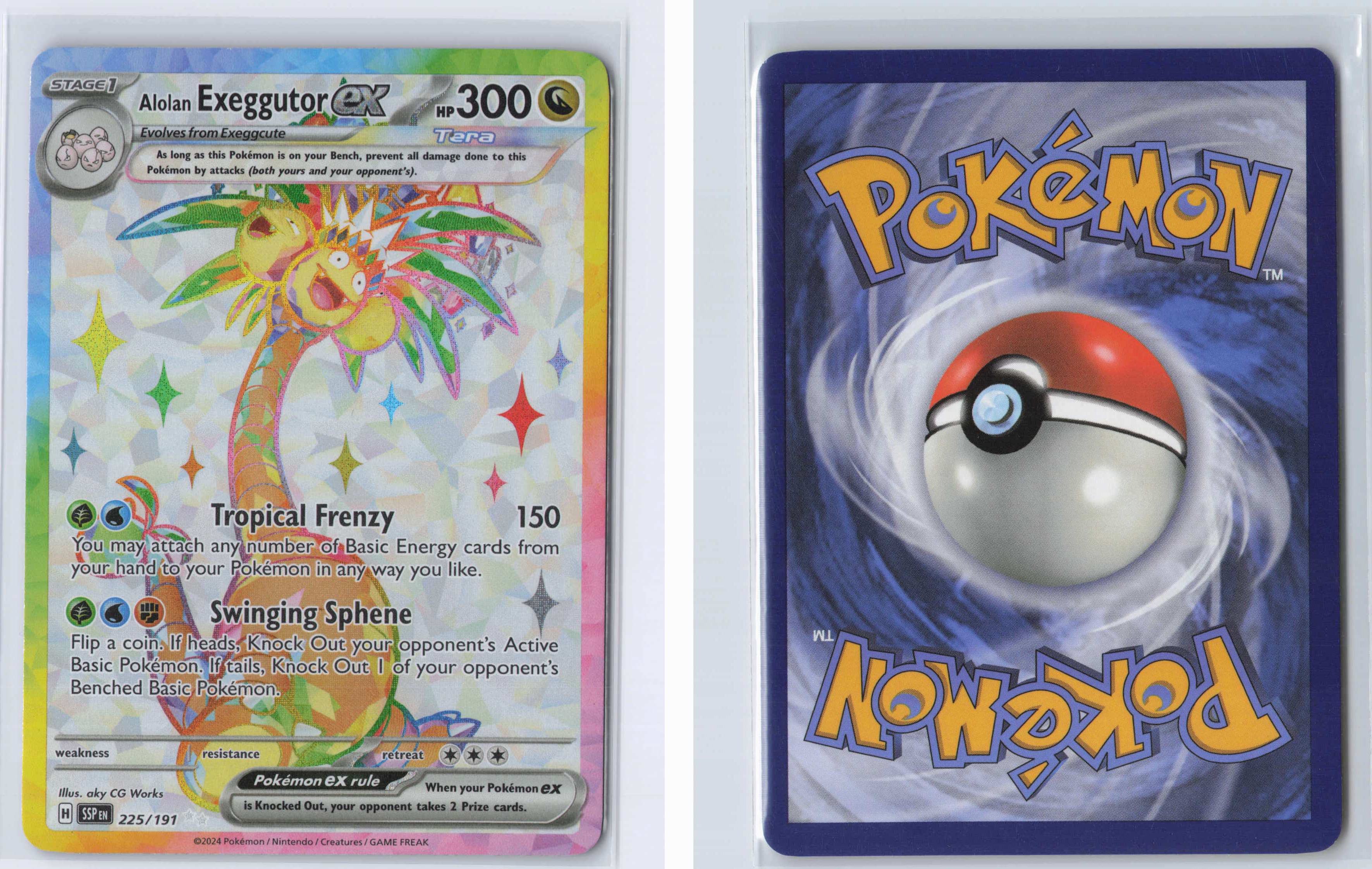 (#225/191) Alolan Exeggutor ex [SV08: Surging Sparks]