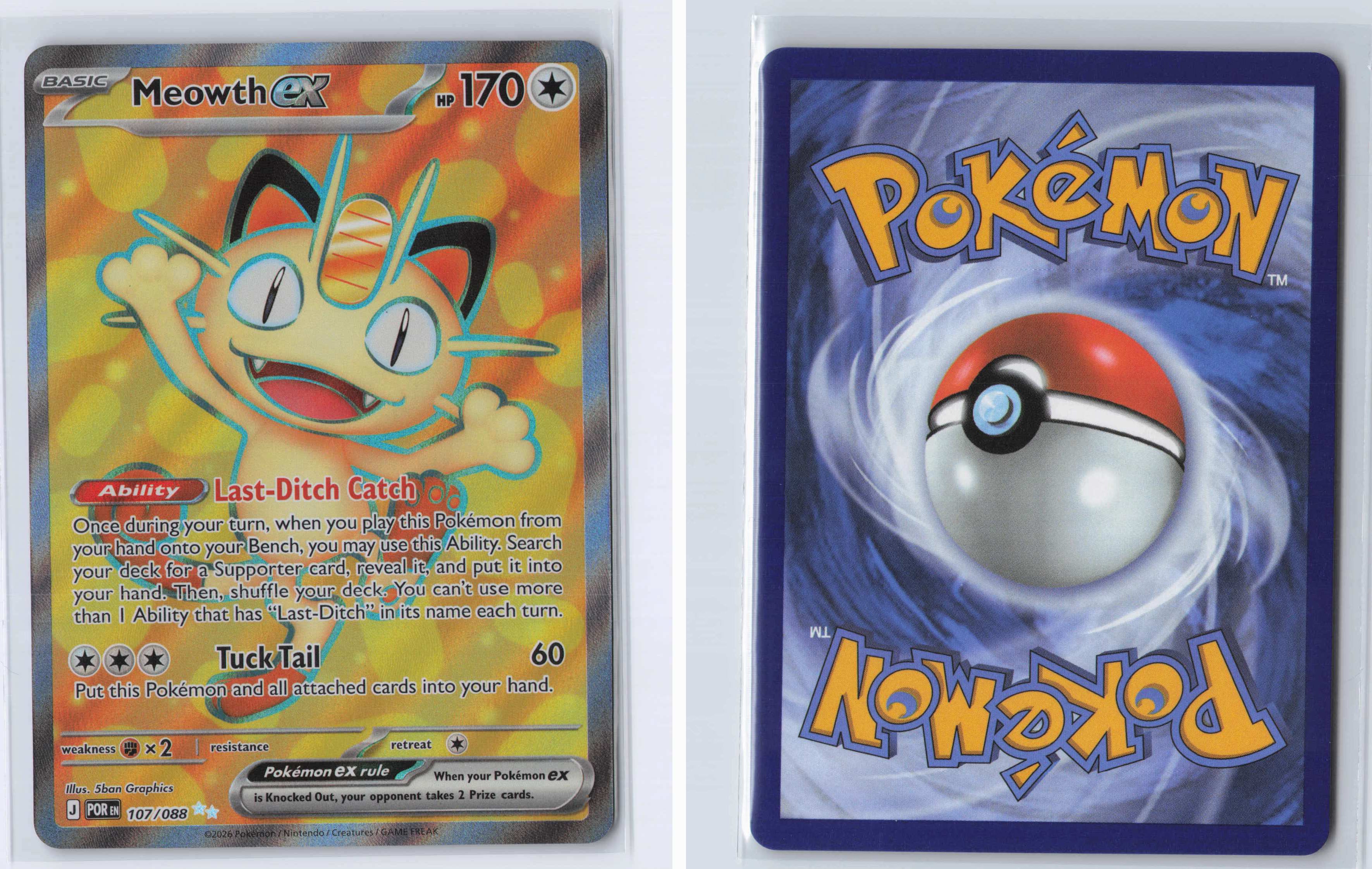 (#107/088) Meowth ex [ME03: Perfect Order]