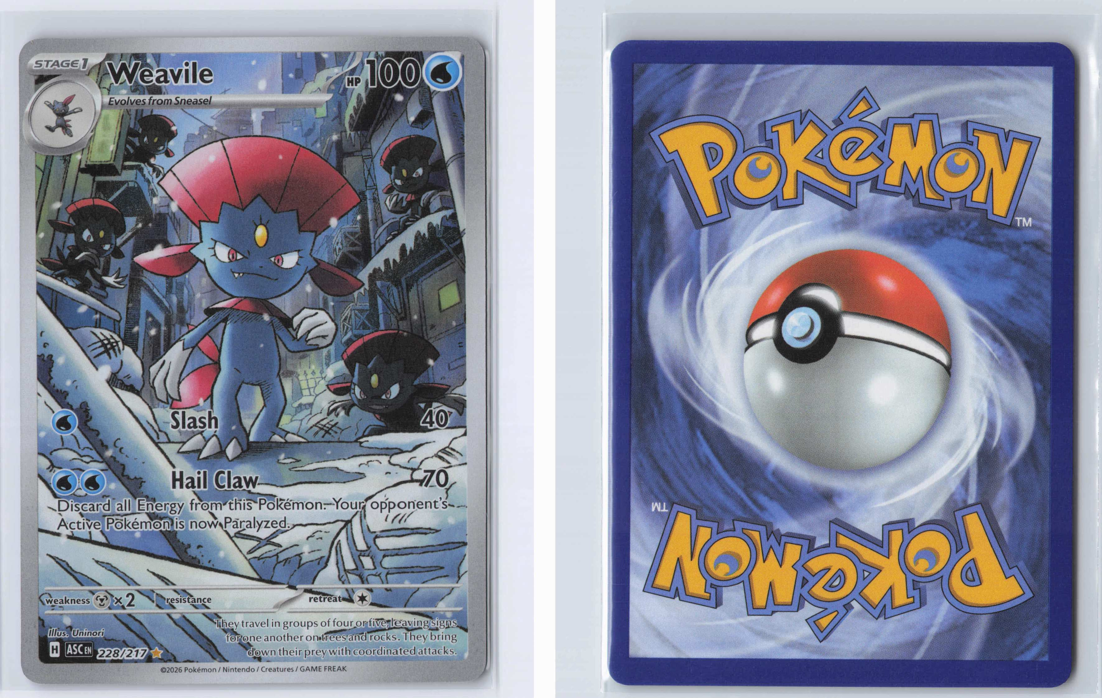 (#228/217) Weavile [ME: Ascended Heroes]