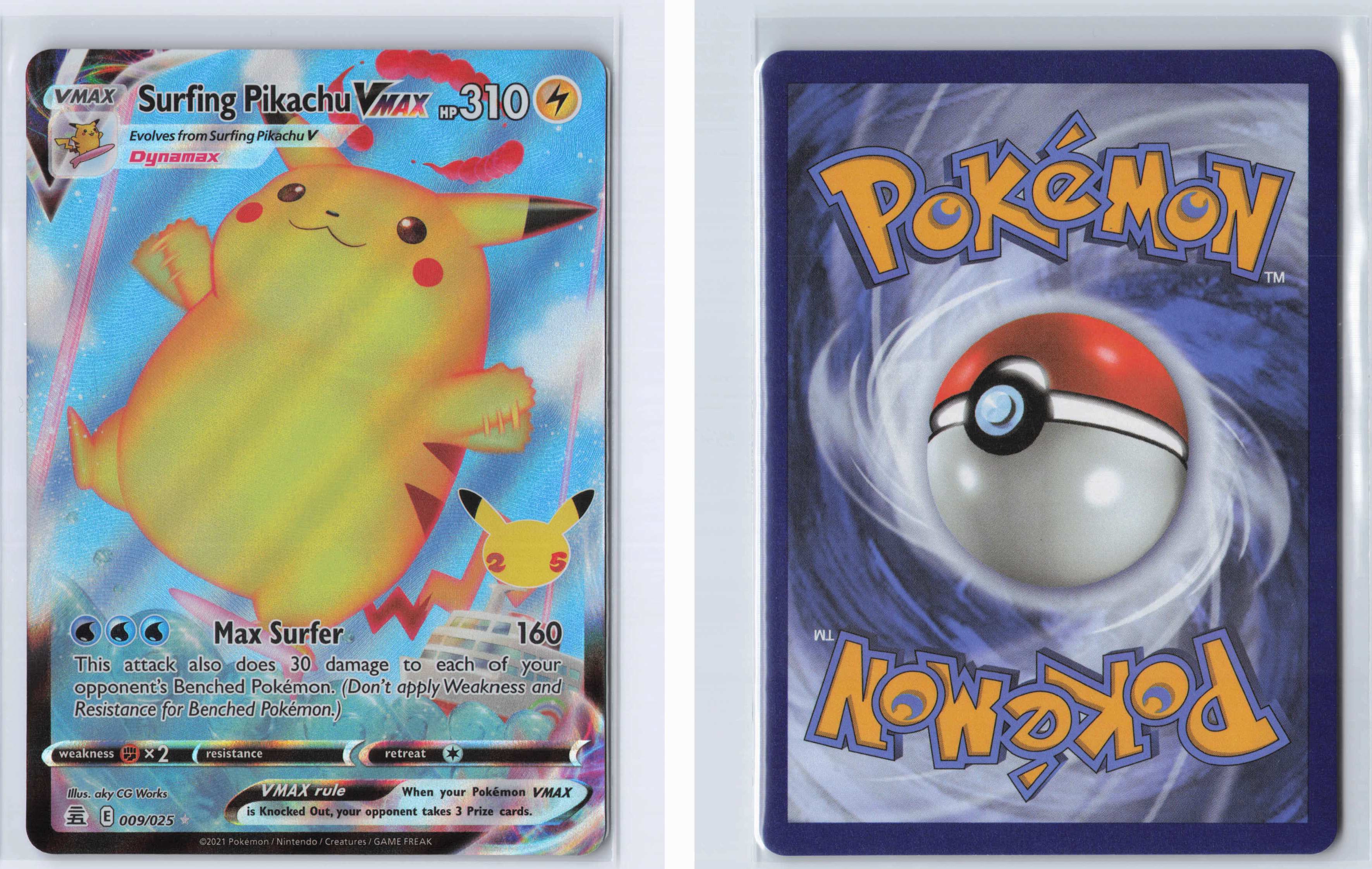 (#009/025) Surfing Pikachu VMAX [Celebrations]