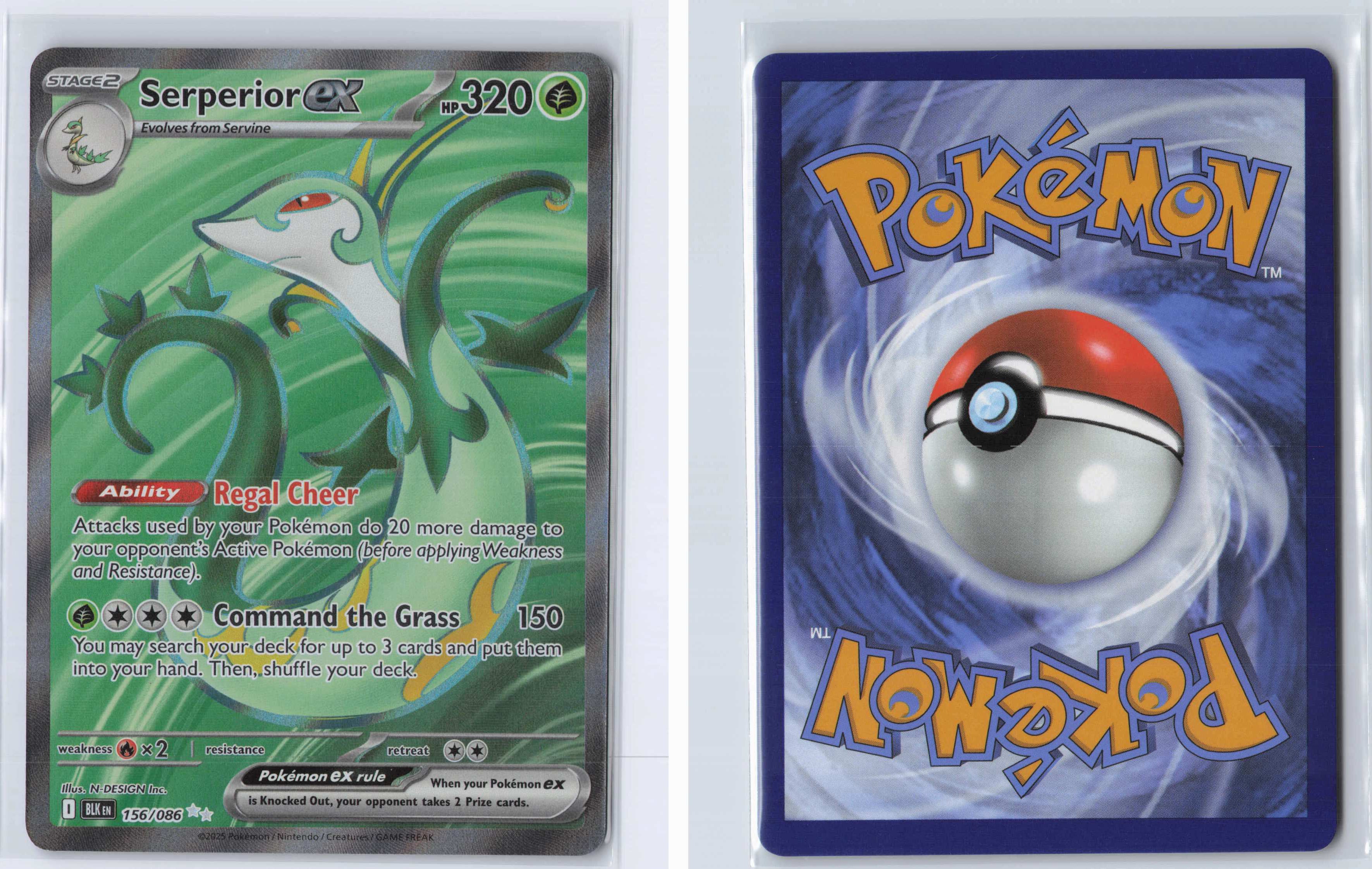 (#156/086) Serperior ex [SV: Black Bolt]