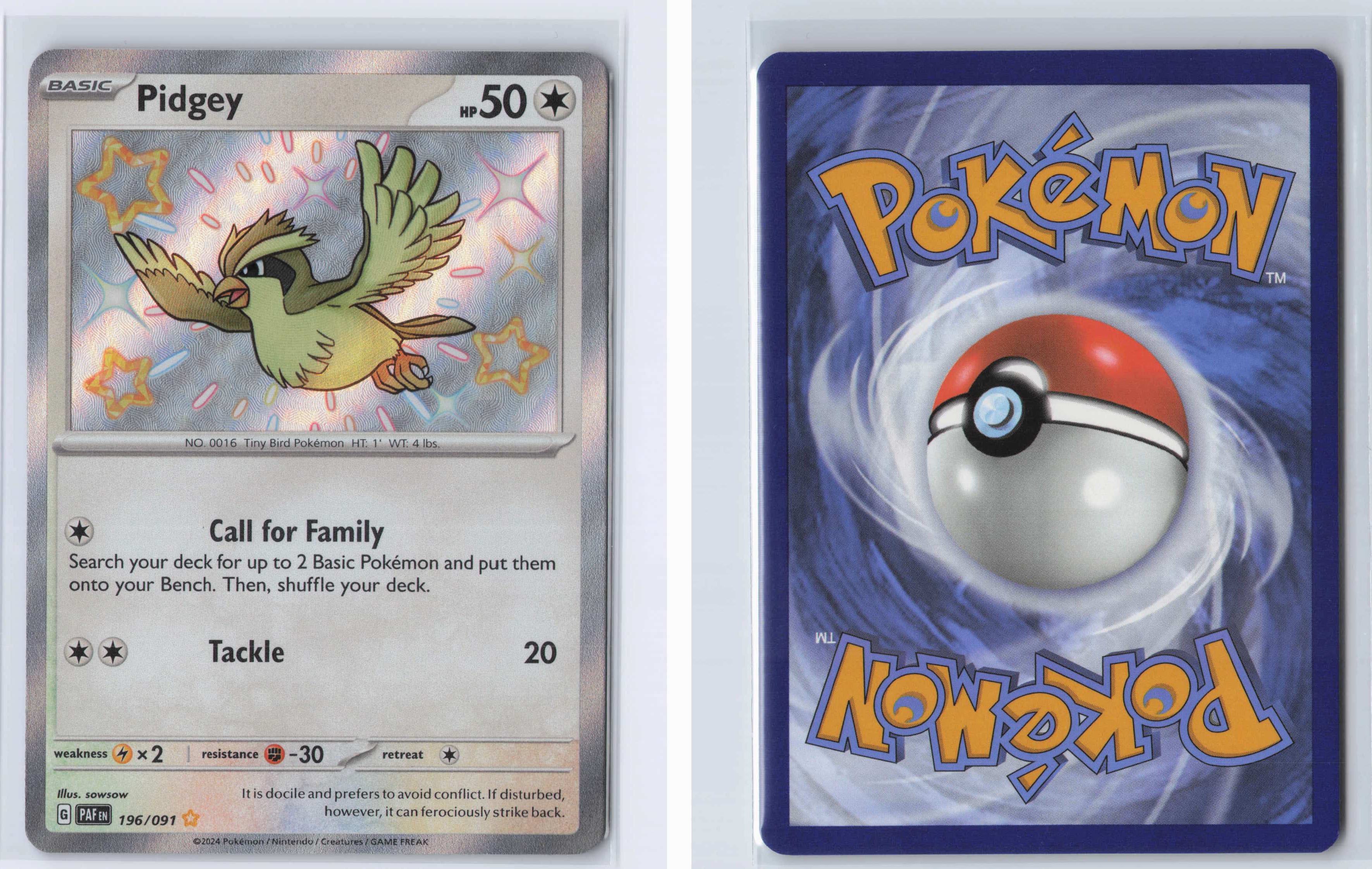 (#196/091) Pidgey [SV: Paldean Fates]