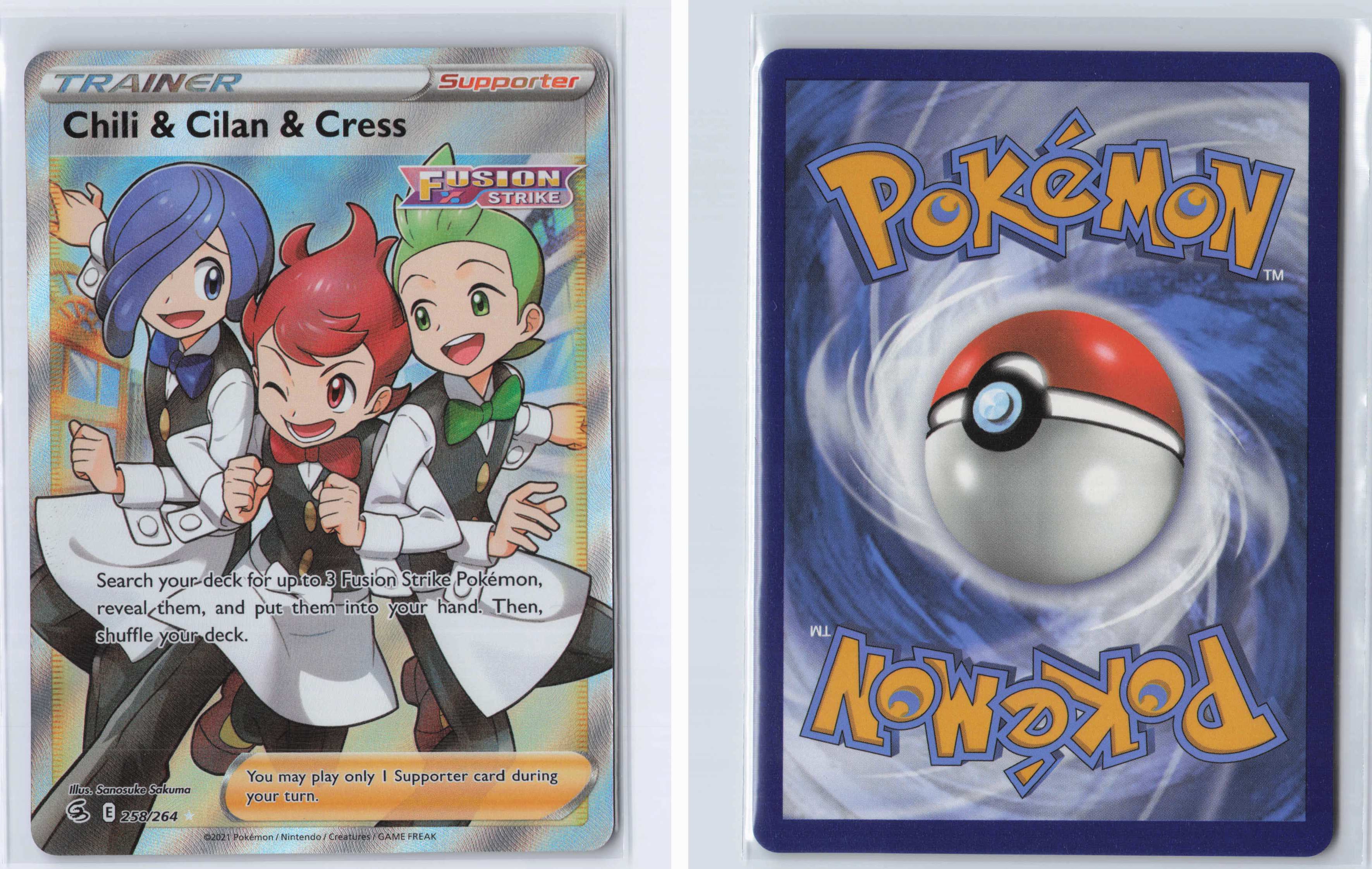(#258/264) Chili & Cilan & Cress (Full Art) [SWSH08: Fusion Strike]