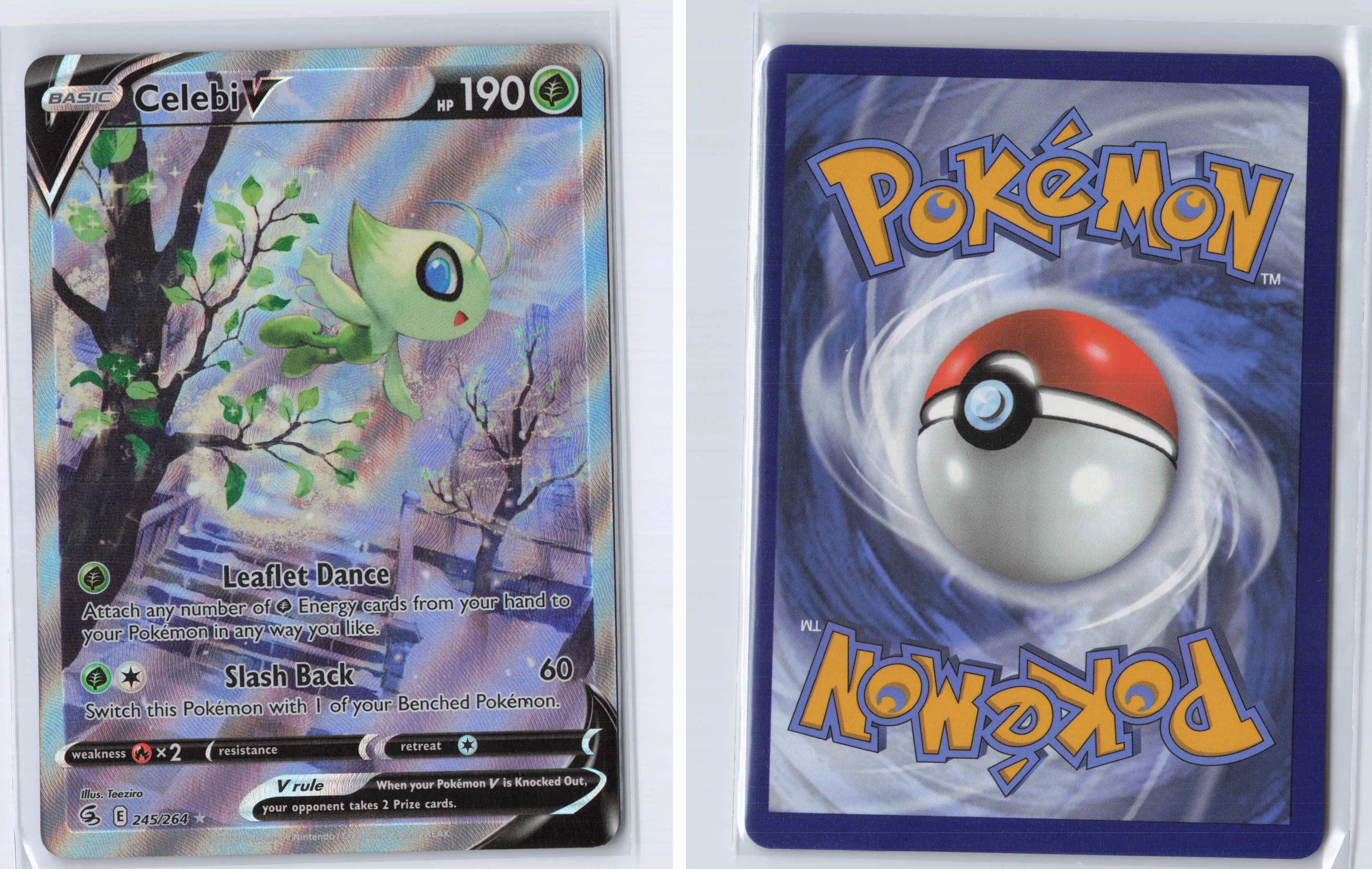(#245/264) Celebi V (Alternate Full Art) [SWSH08: Fusion Strike]