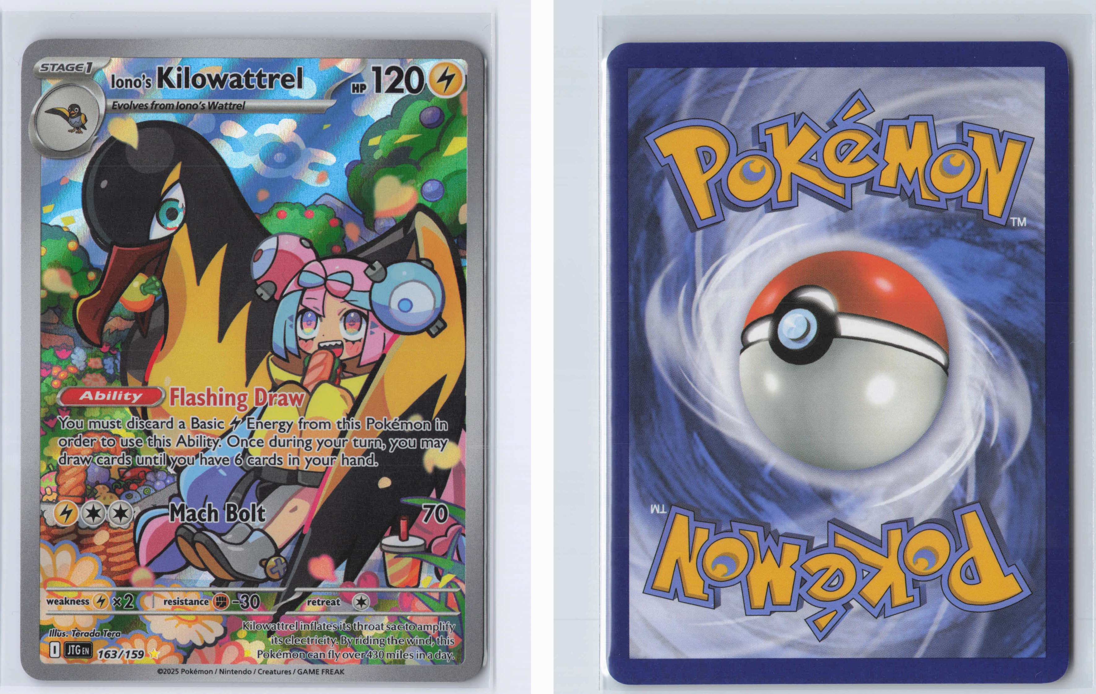 (#163/159) Iono's Kilowattrel [SV09: Journey Together]