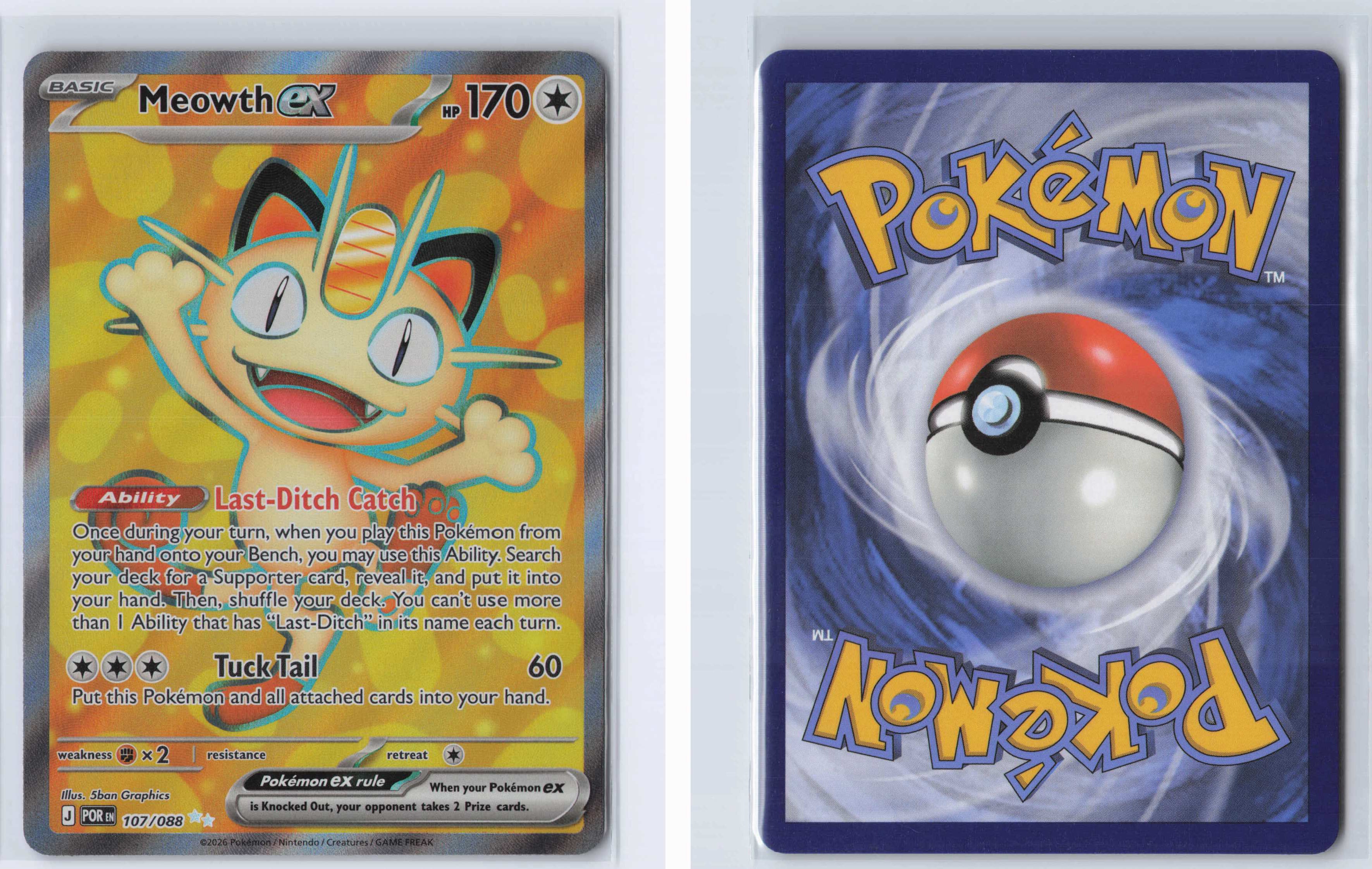 (#107/088) Meowth ex [ME03: Perfect Order]